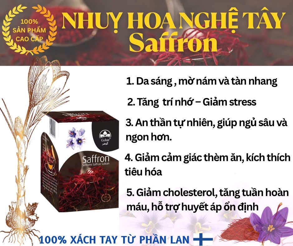 Saffron nhụy hoa nghệ tây 1,0g