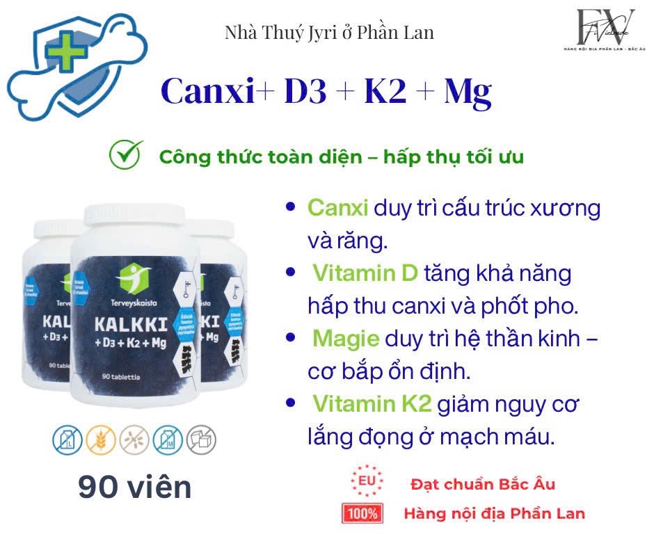 Canxi+d3+k2+mg 90v