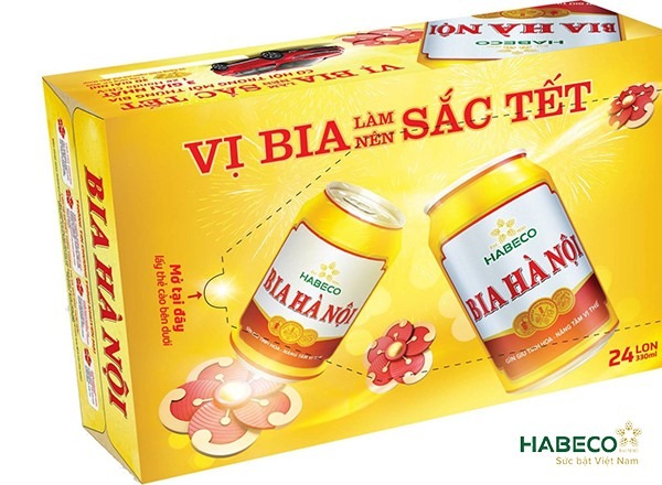 Bia Hà Nội nhãn vàng