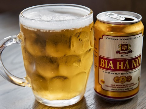 Lượng calo có trong 1 lon Bia Hà Nội dung tích 330ml