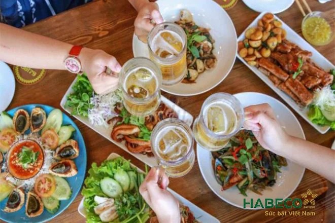 giá tiền của các món nhậu