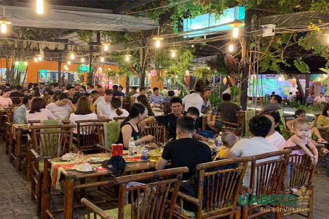 Mô hình quán nhậu sân vườn