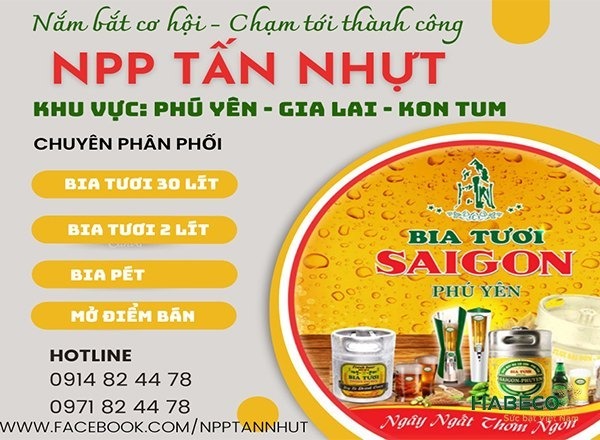 Nhà phân phối bia tươi Tấn Nhựt