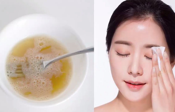 Rửa mặt với bia