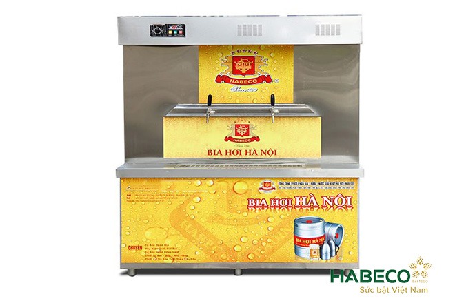 Tủ bia loại nước bàn rót bẩng cao có đèn led
