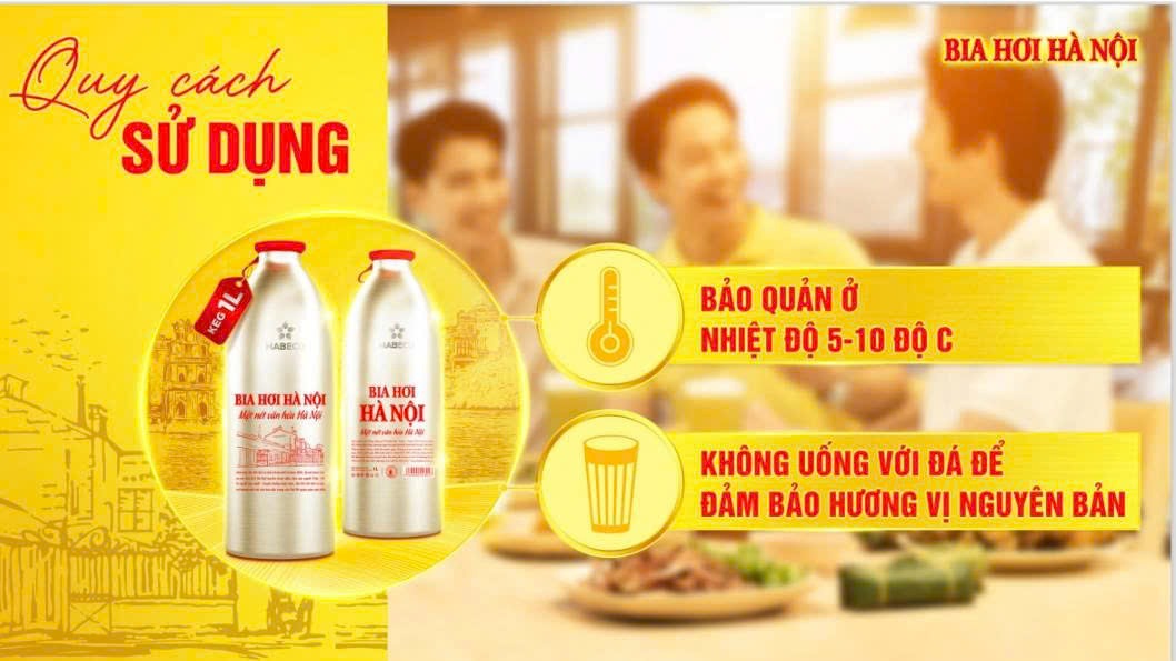 Quy cách sử dụng và bảo quản bia hơi Hà Nội KEG 1 lít