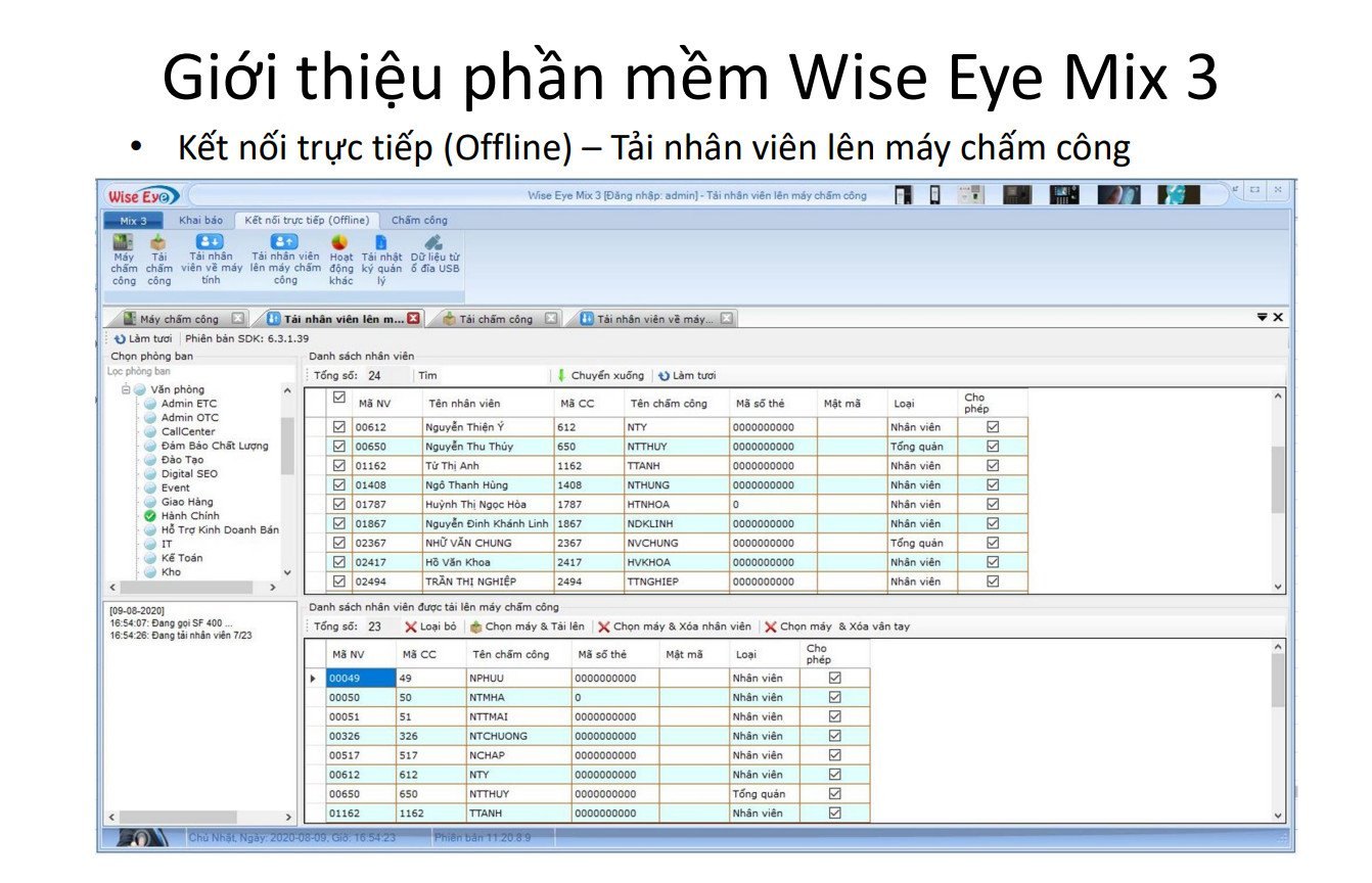 MÁY CHẤM CÔNG VÂN TAY & THẺ CẢM ỨNG WISE EYE 9089A