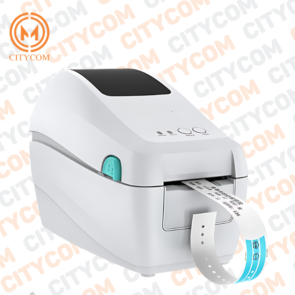 Máy in mã vạch vòng đeo tay GPRINTER GAINSCHA GS-2208D [USB + LAN + USB HOST]