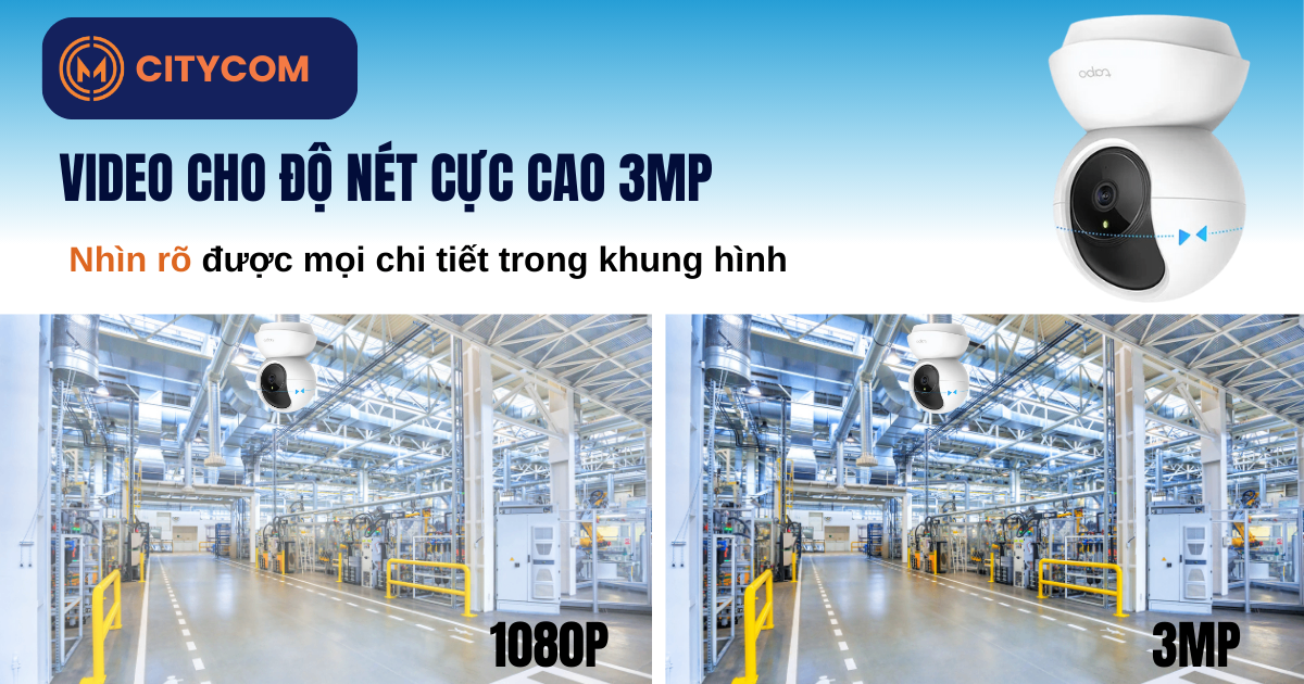 Camera IP 360 Độ 3MP TP-Link Tapo C210