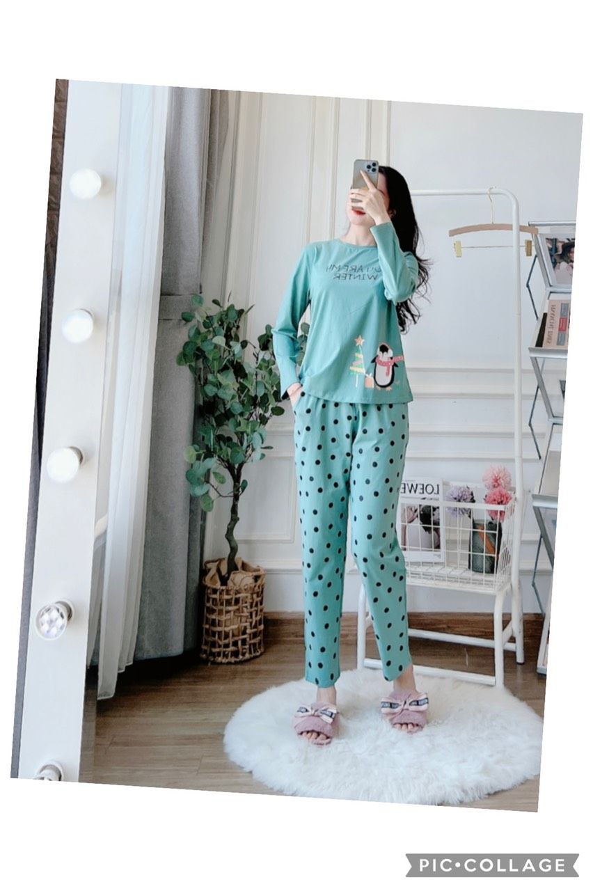 Bộ đồ cotton nữ dài BD050922-01