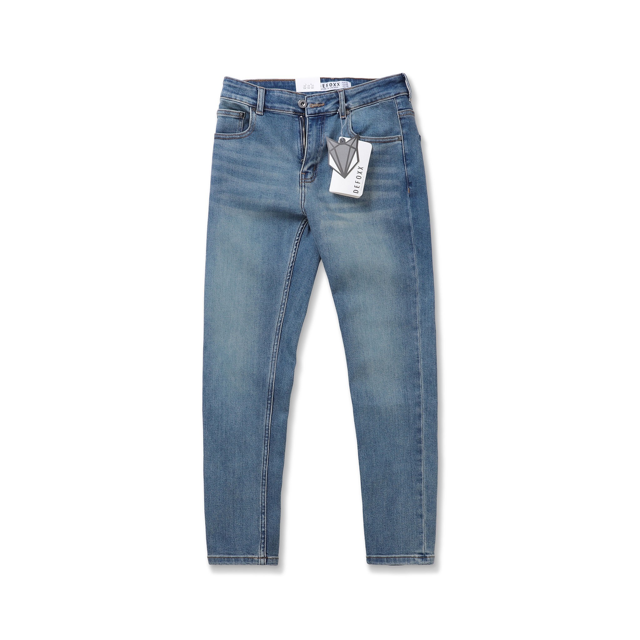 Quần Jean nam DF xanh wash QJN300124-02