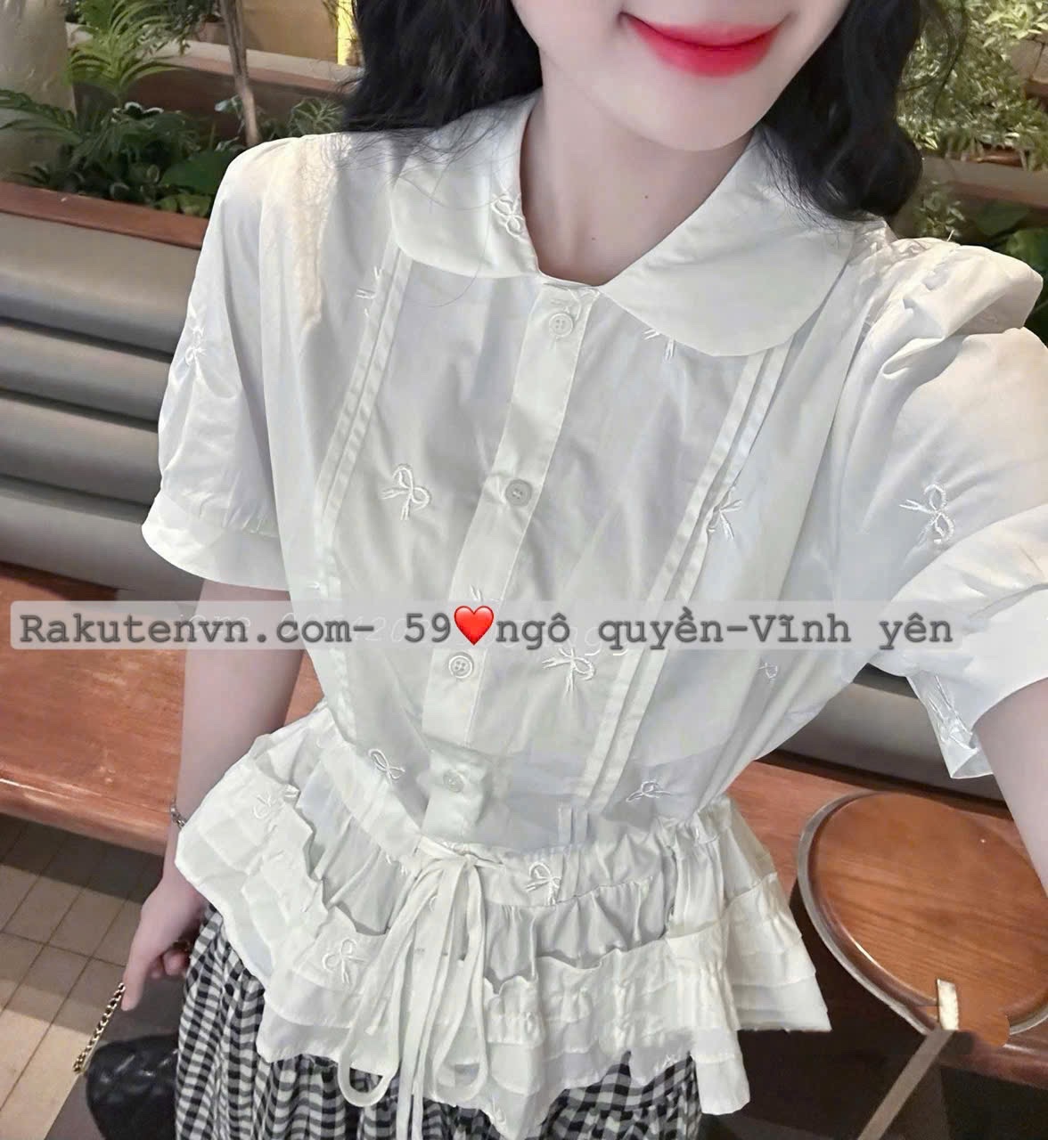 Sơmi nữ peplum ASM100525-01