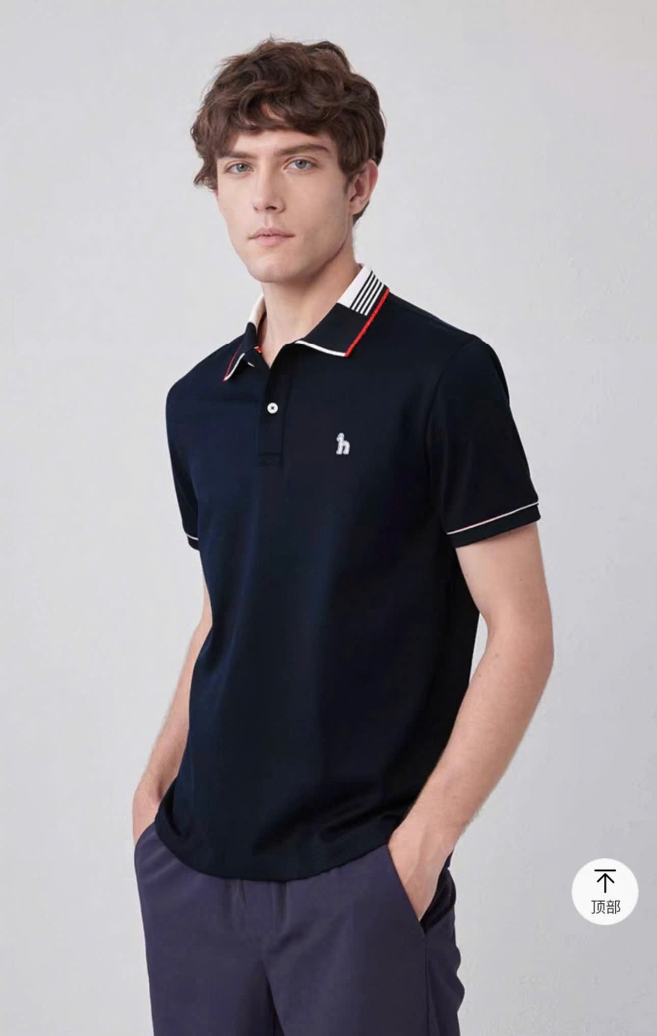 Polo nam Hazzy viền cổ PLN270625-01