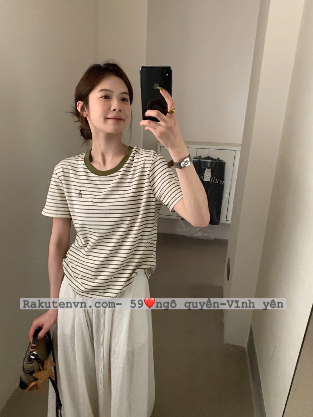 Áo thun nữ kẻ AT020725-02