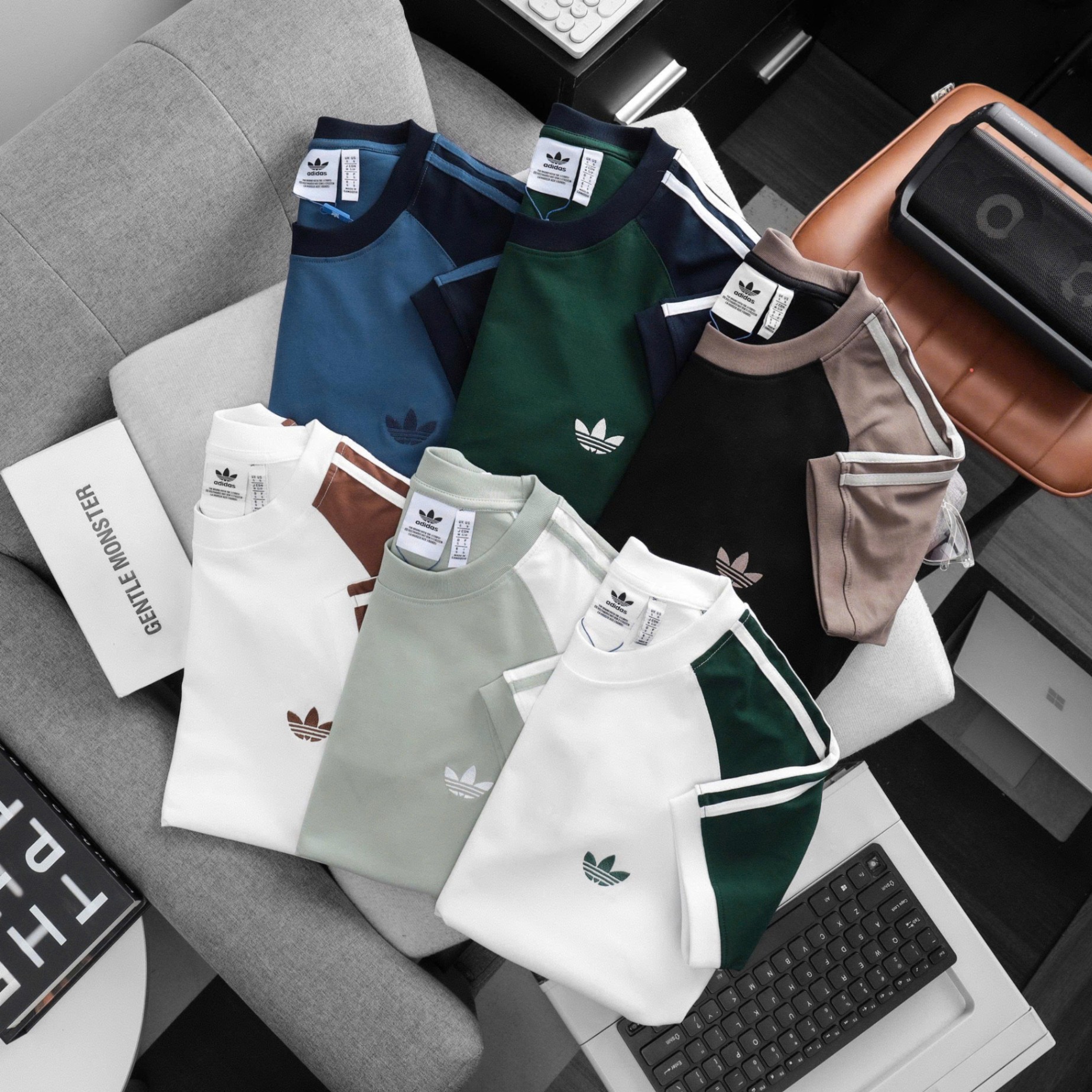 Áo thun nam Adidas phối vai ATN090725-01