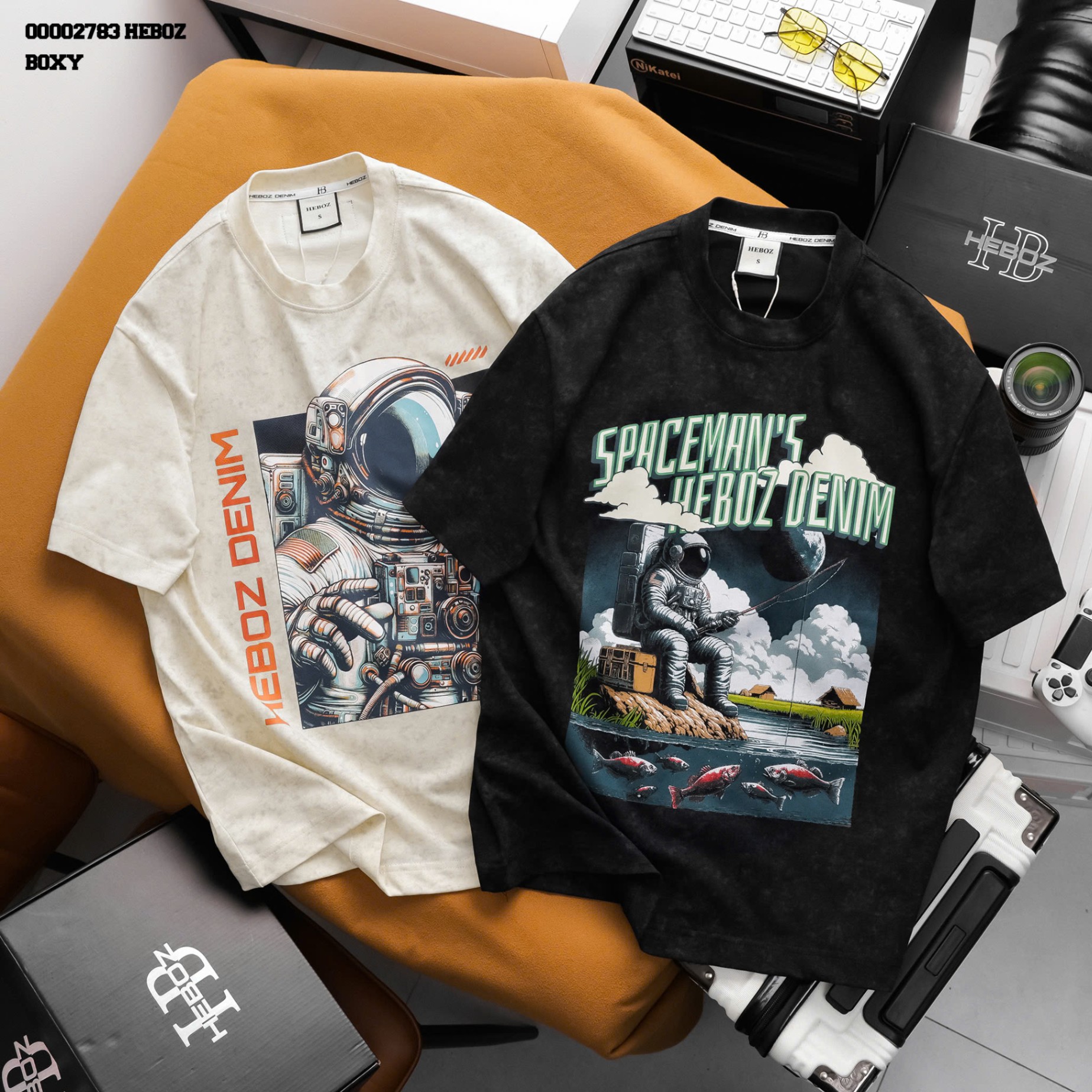 Áo thun nam HB spcae boxy ATN170825-01