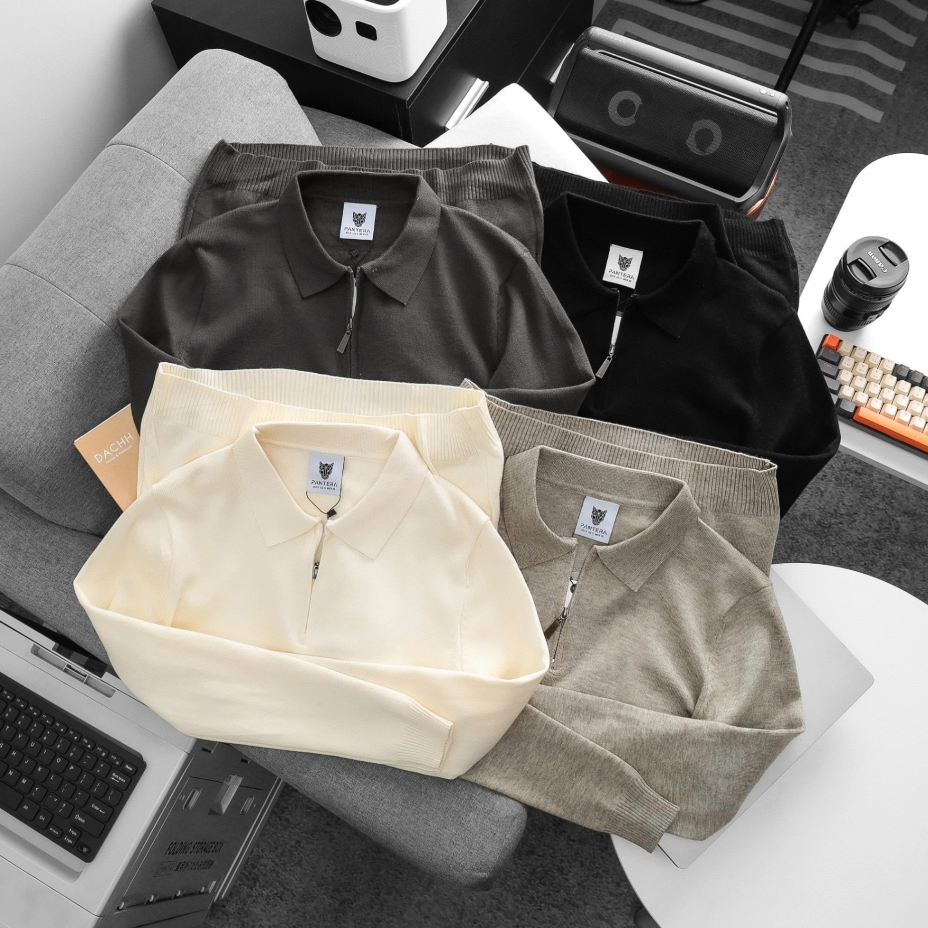 Áo len nam PANTERA cổ đức ALN040925-01