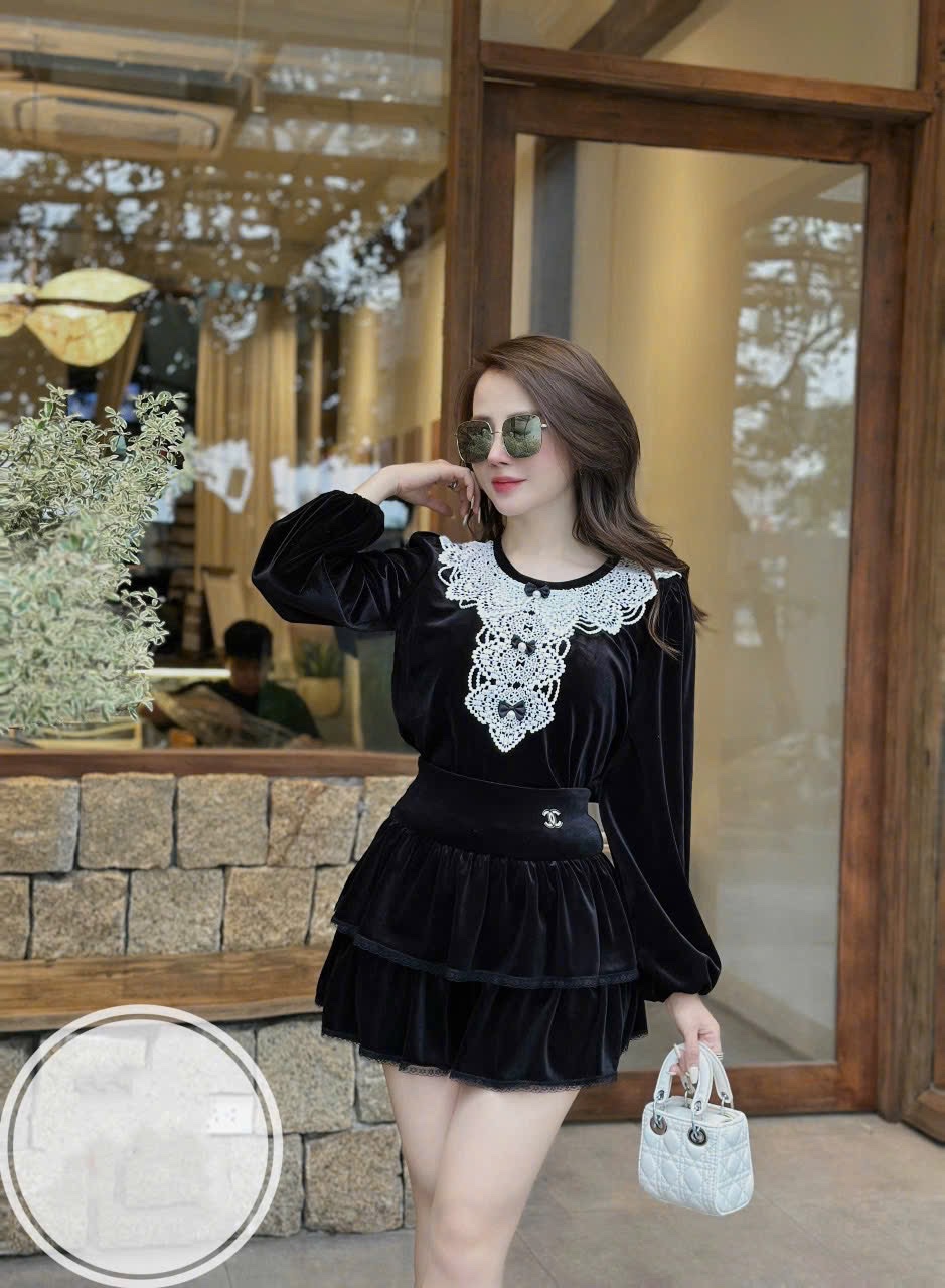 Chân váy nữ nhung CV091025-01