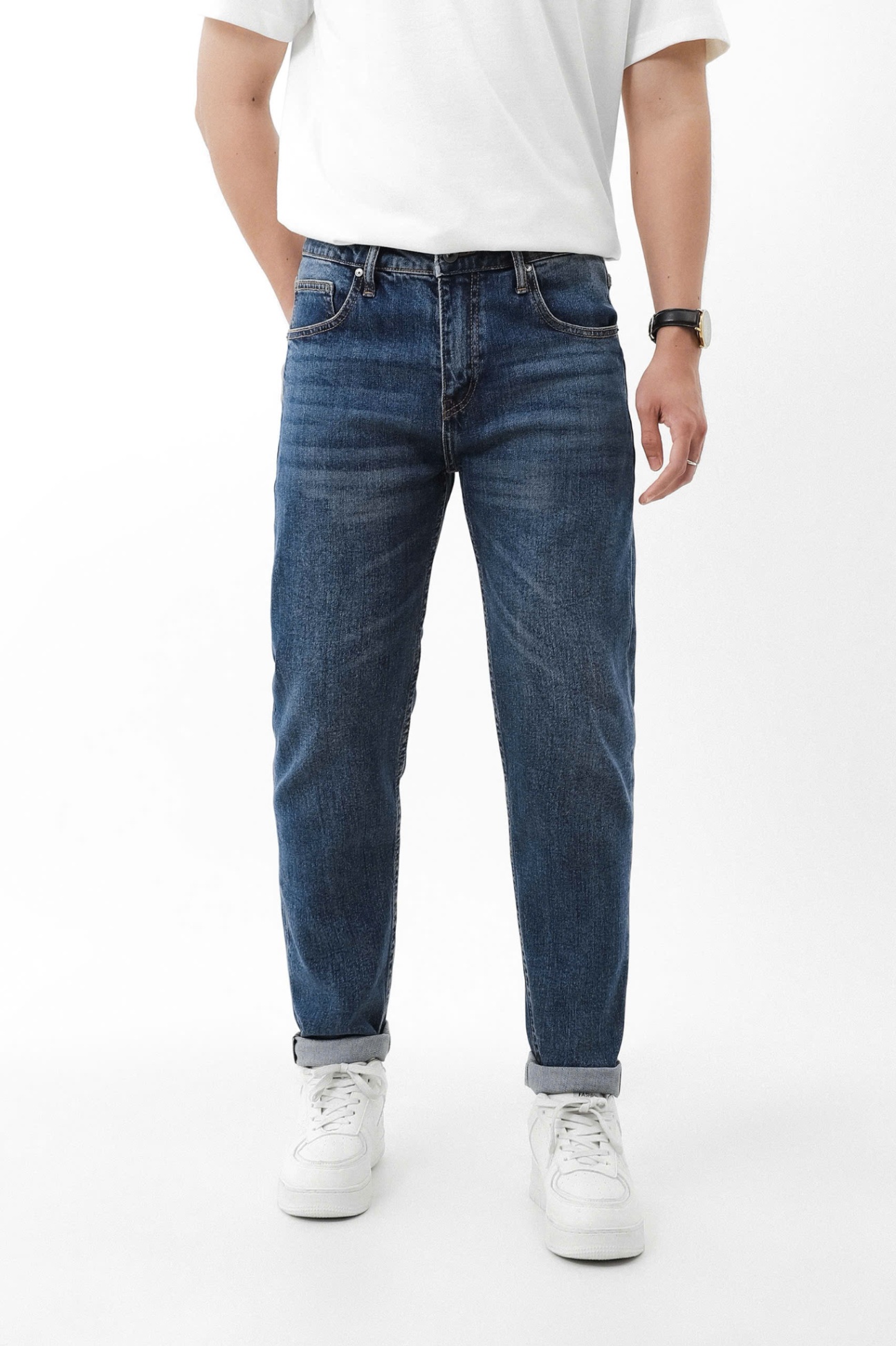 Quần Jean nam DF slim fit QJN021025-01