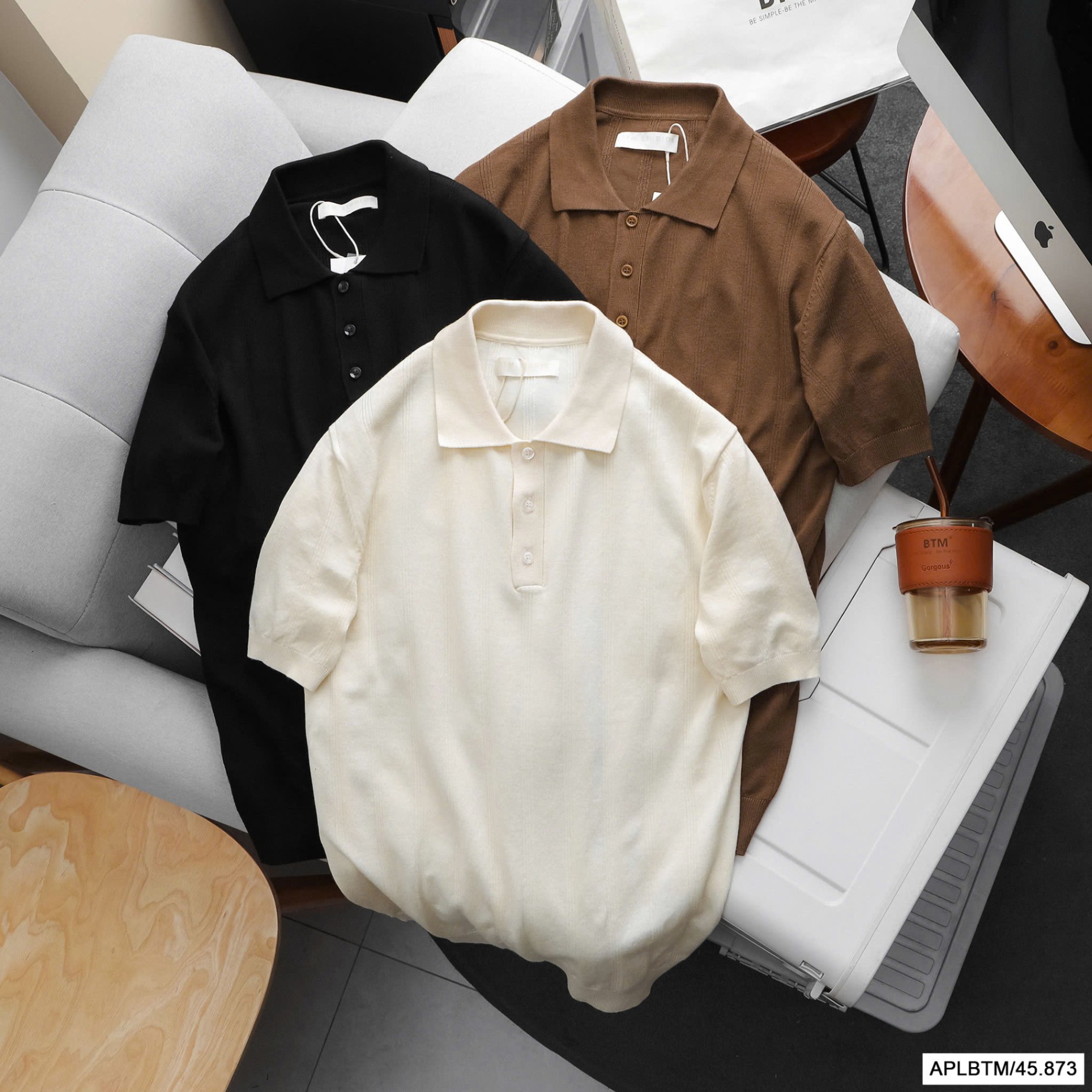 Áo len nam BTN cộc sọc ALN151025-01