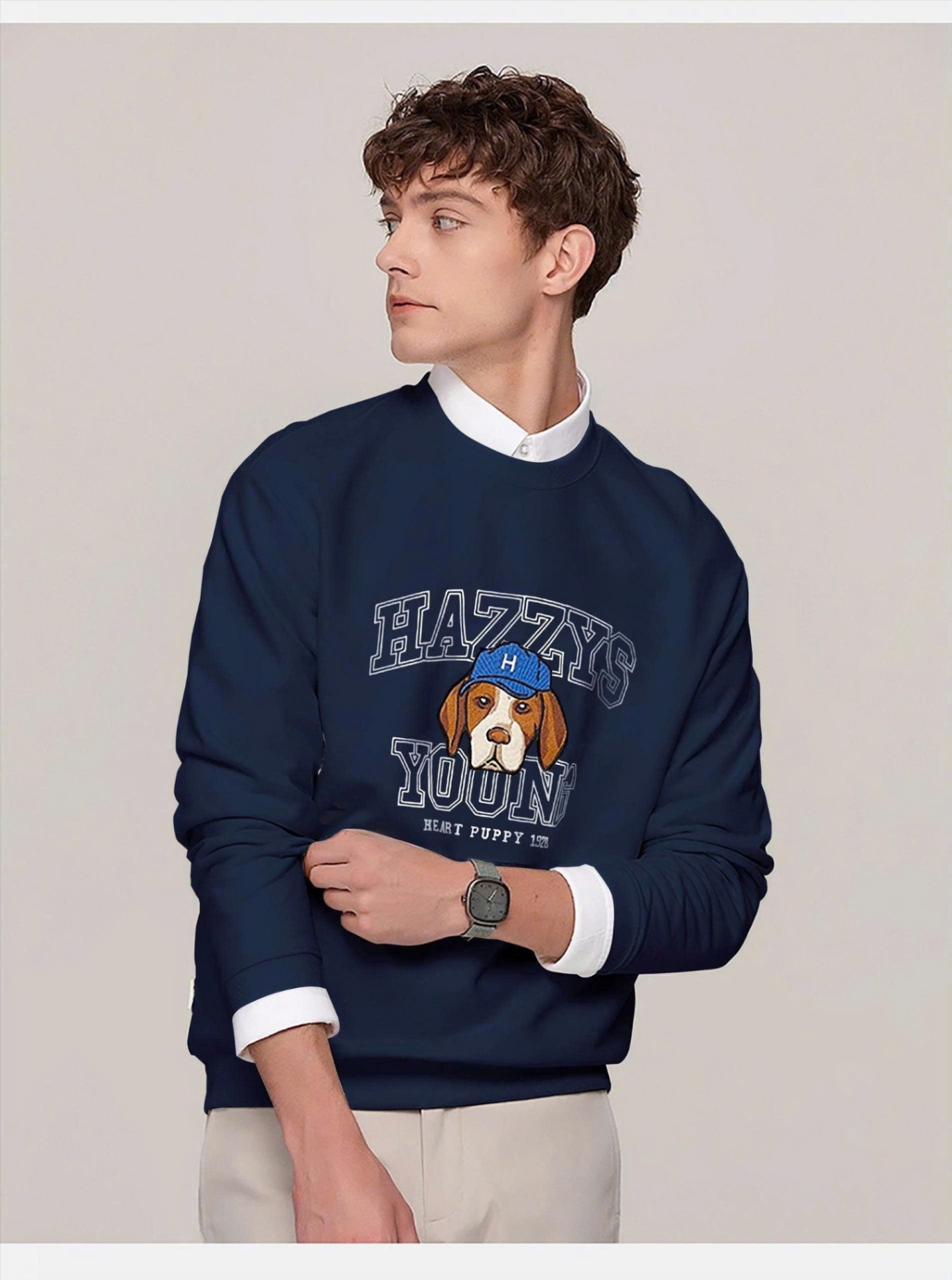 Áo nỉ nam Hazzy in hình ANN201025-01