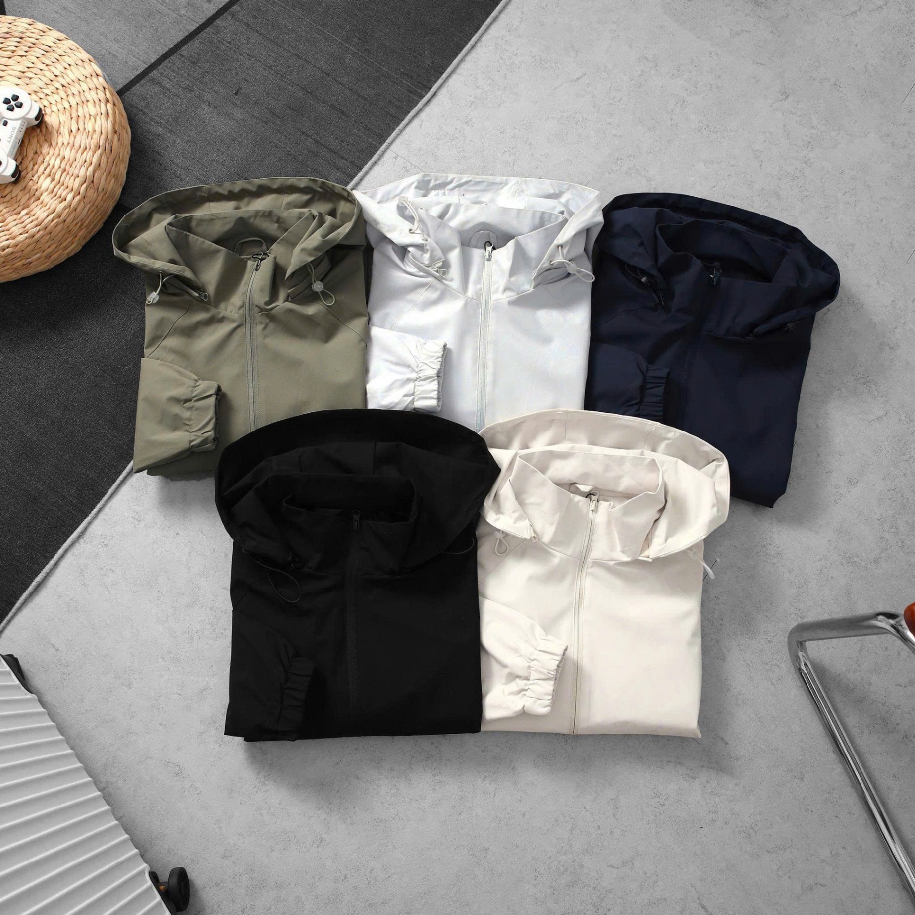 Áo gió nam AKF mũ rời AKN231025-01