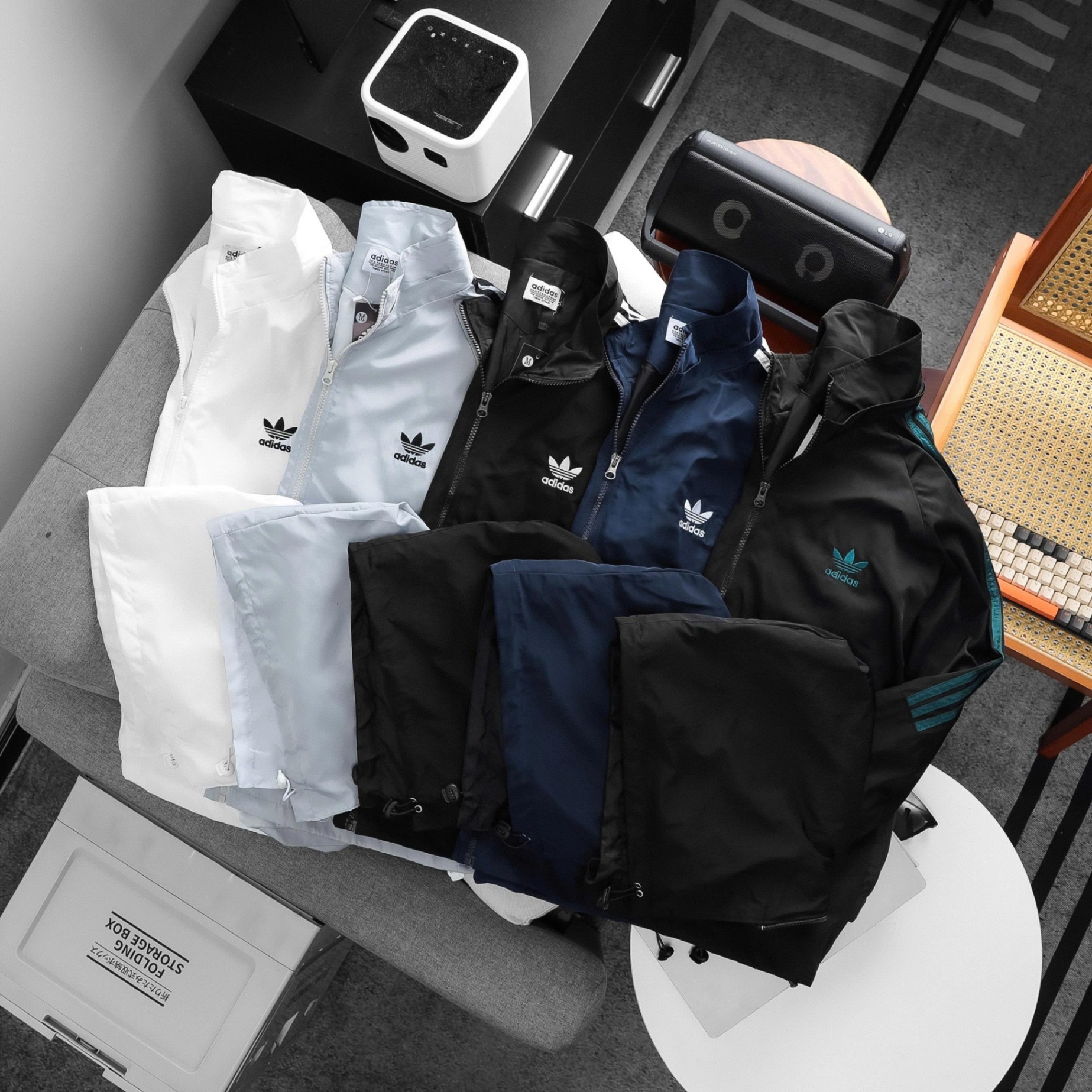 Áo gió nam Adidas mũ rời AGN261025-01