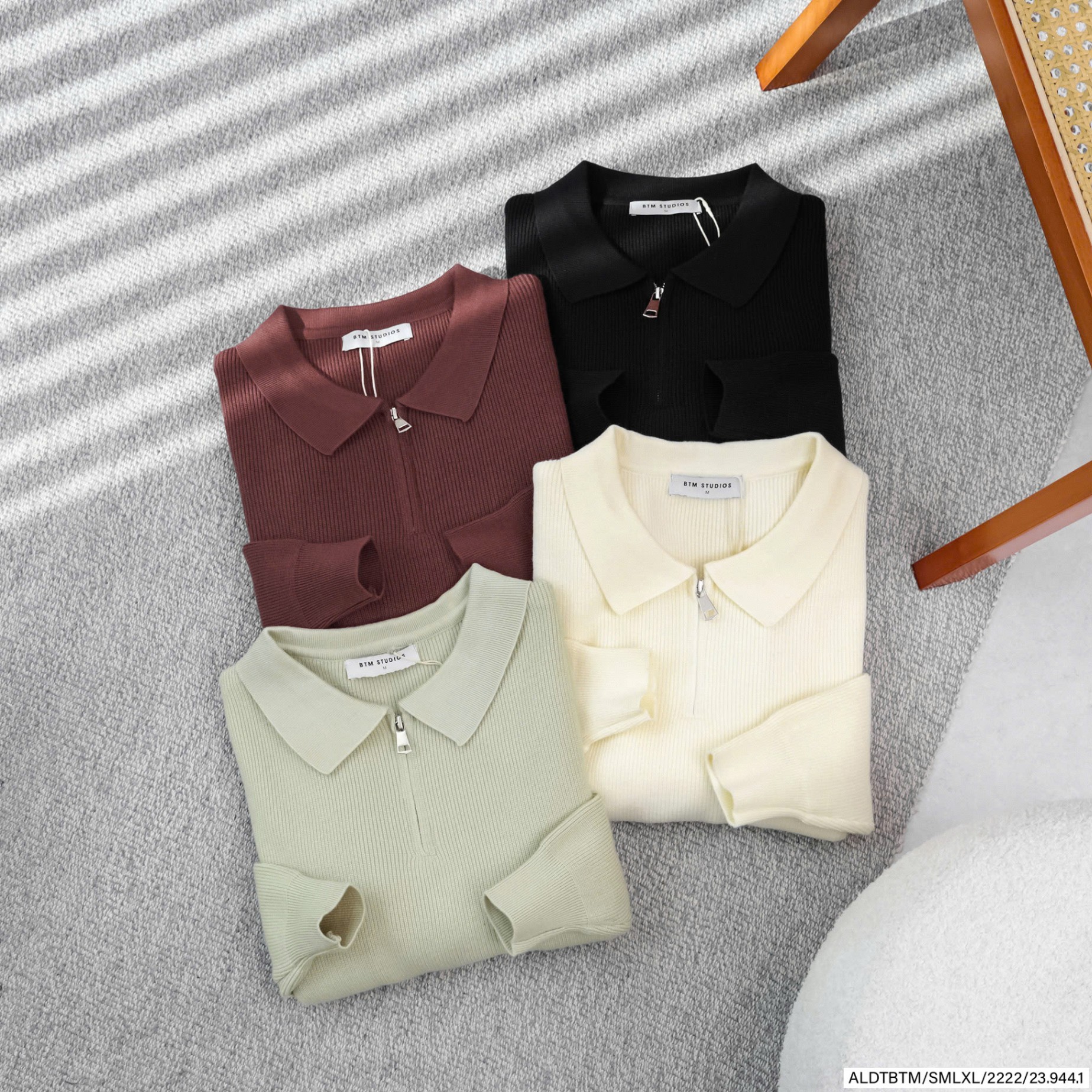 Áo len nam BTN cổ khóa ALN2910215-01