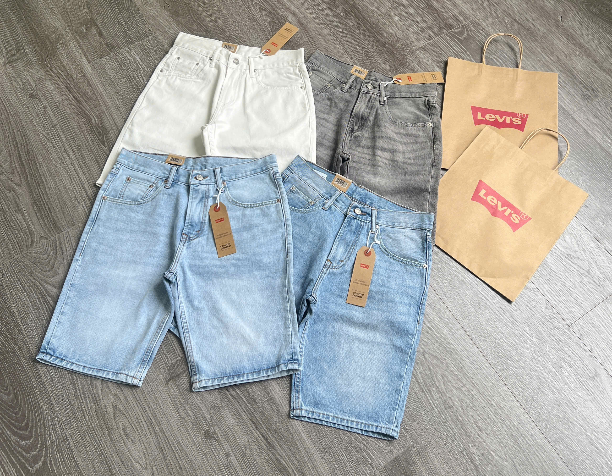 Quần short nam LV 514 Straight QSN210625-01
