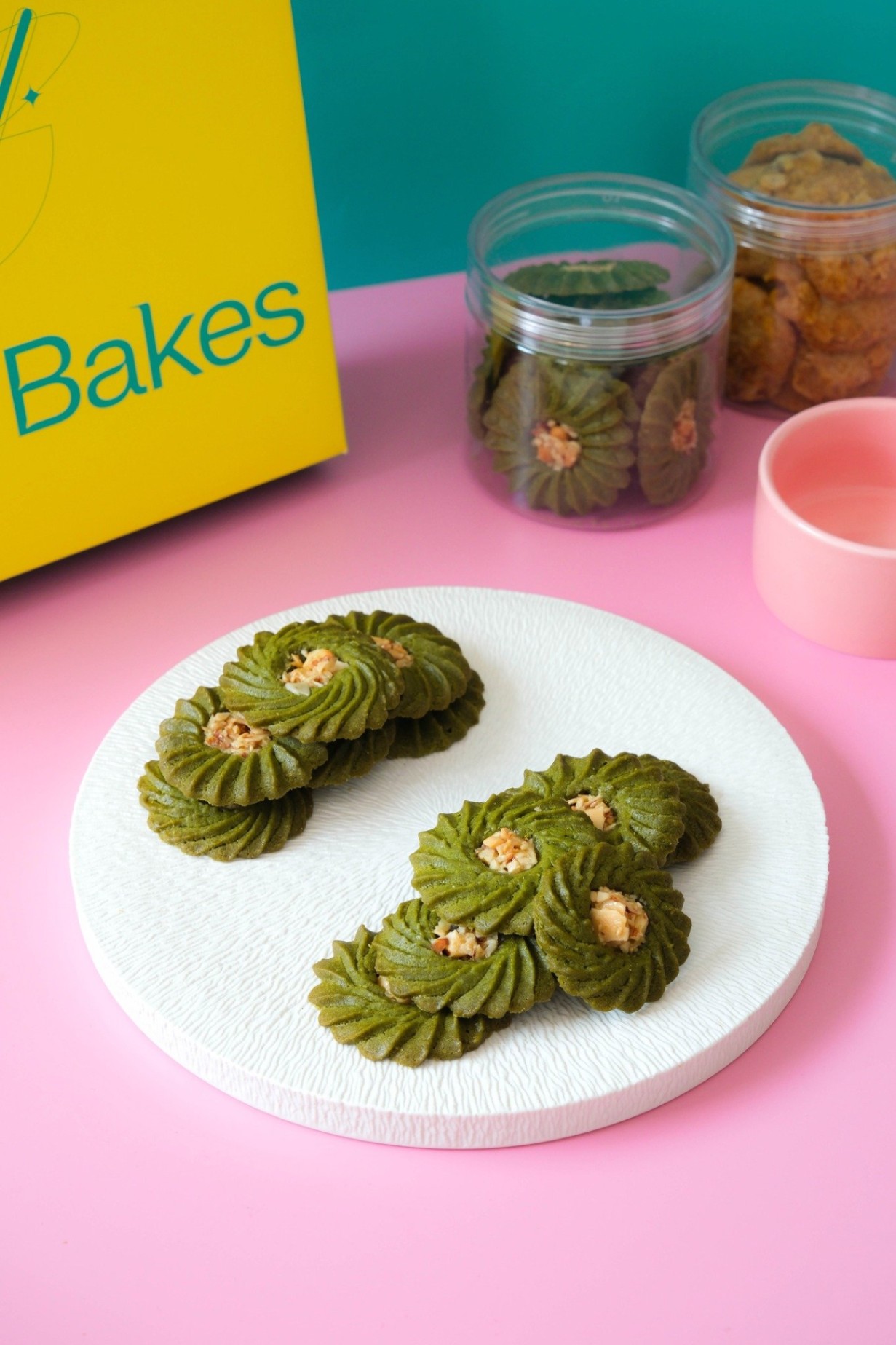 GREEN TEA BUTTER COOKIES