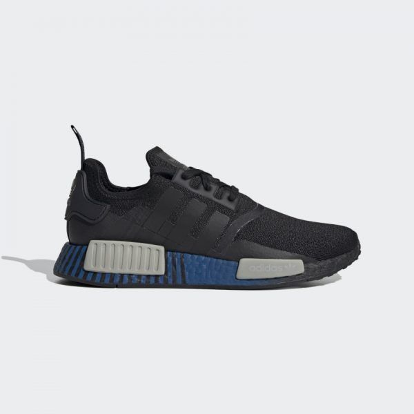 Giày Adidas NMD R1 Black Metal Grey Lush Blue