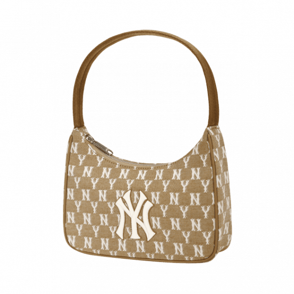 Túi MLB Monogram Jacquard Hobo Bag New York Yankees