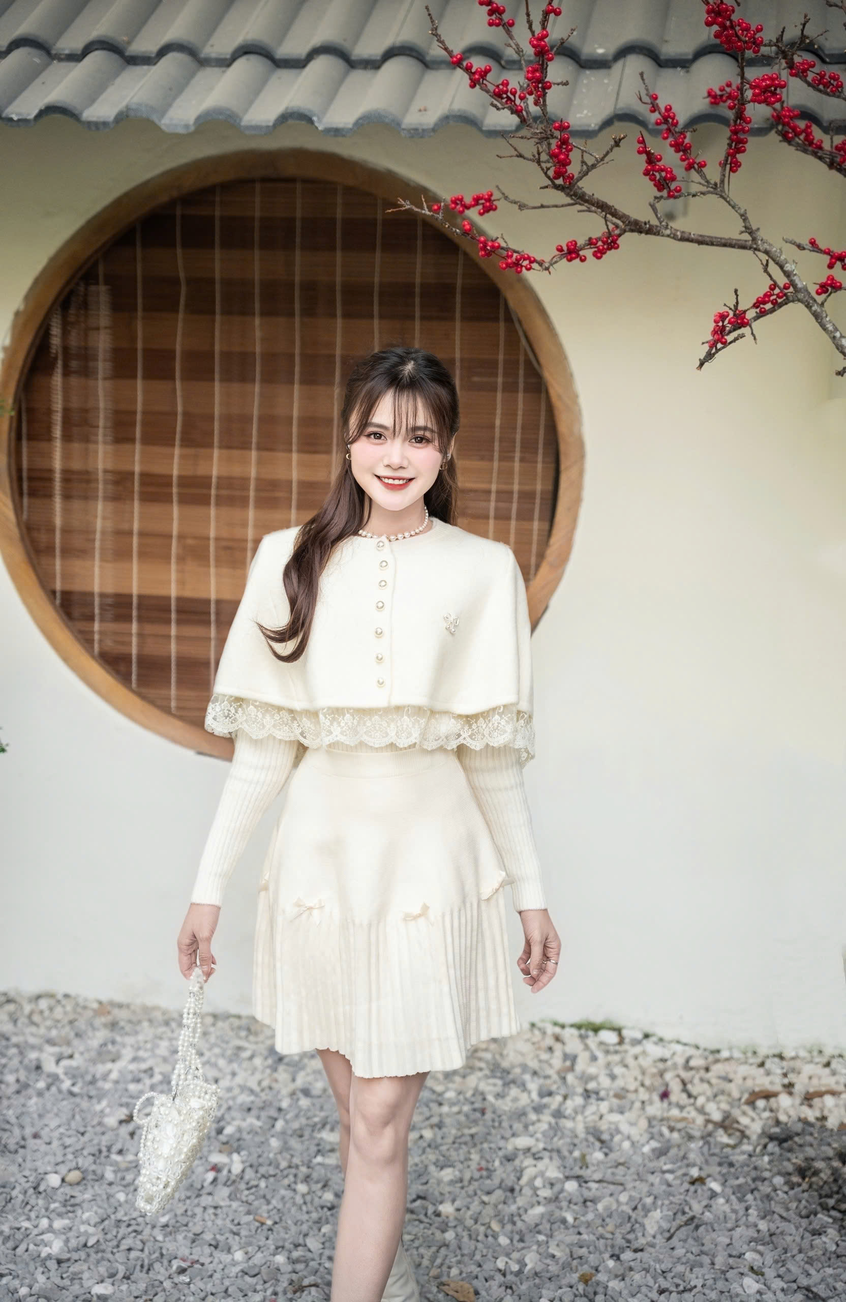 AL2425 -Set áo cánh tiên phối ren