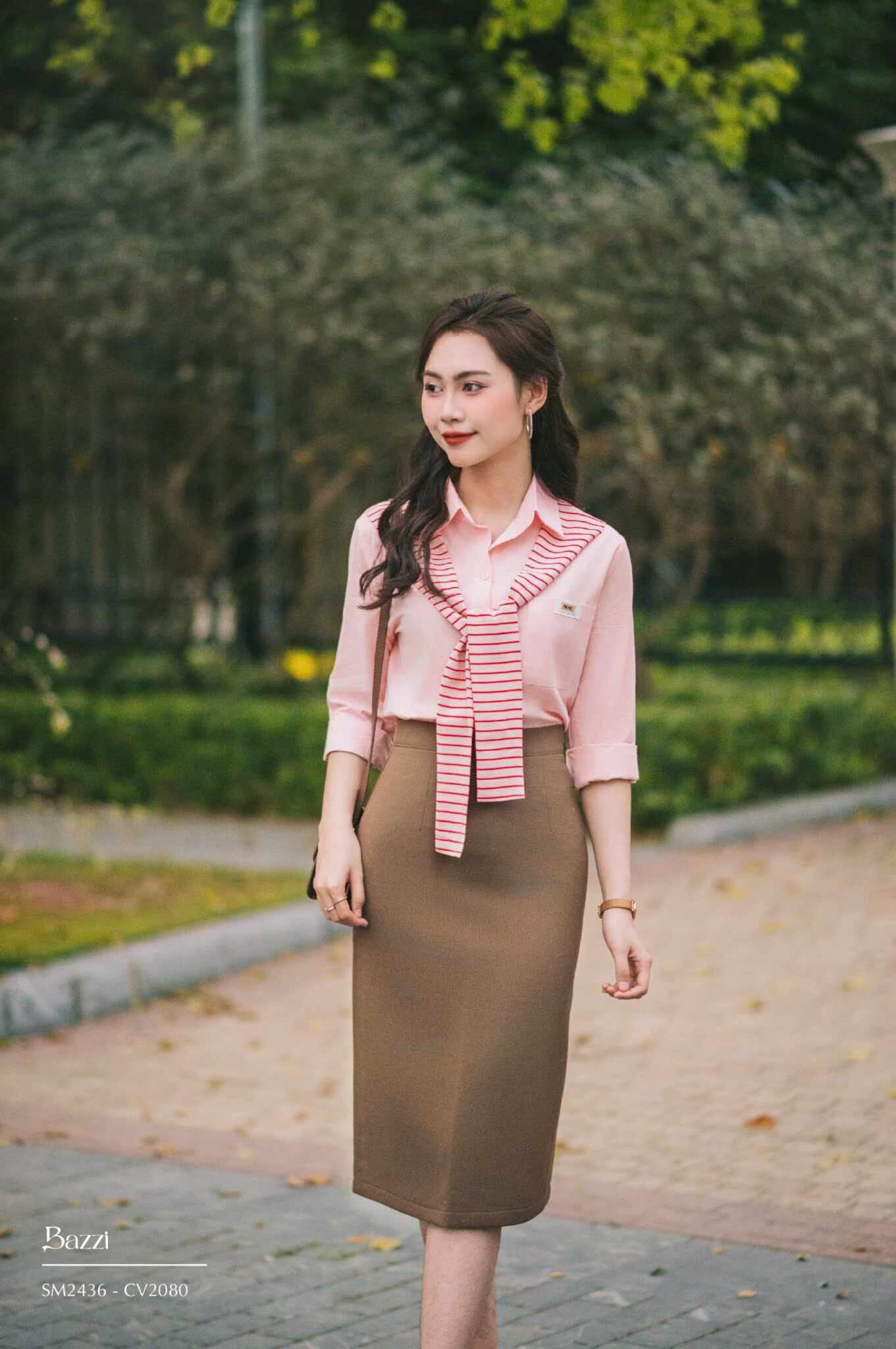 CV2080 - Chân váy xuông dáng dài