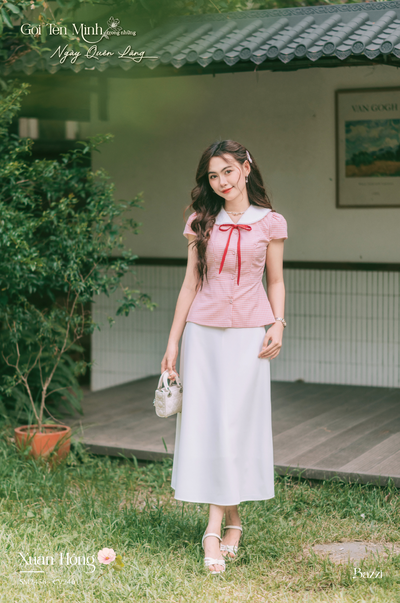 CV2461 - Chân váy dáng A trơn chi tiết eo