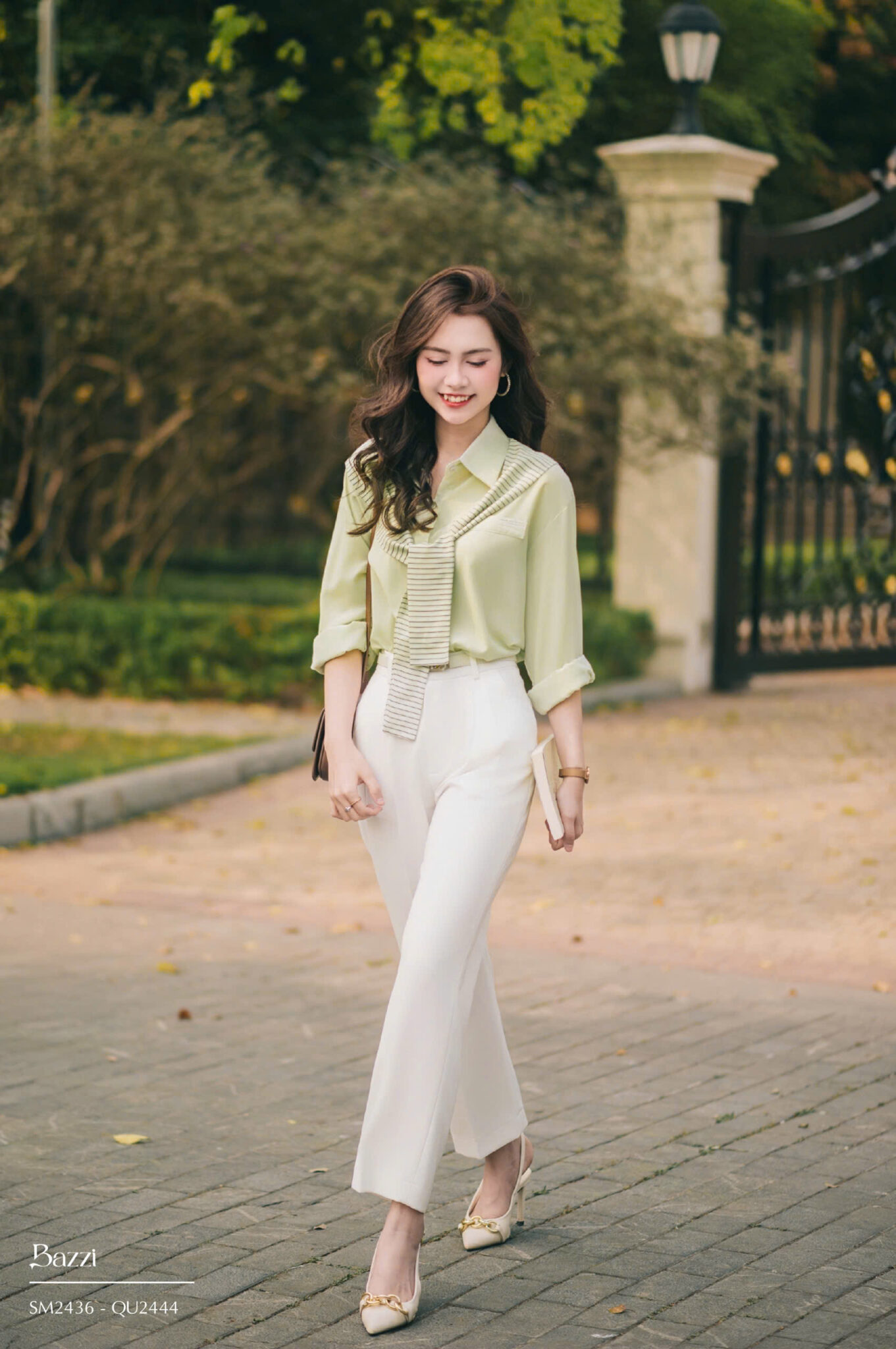 QB2444 - Quần baggy trơn dáng dài ( không kèm đai)