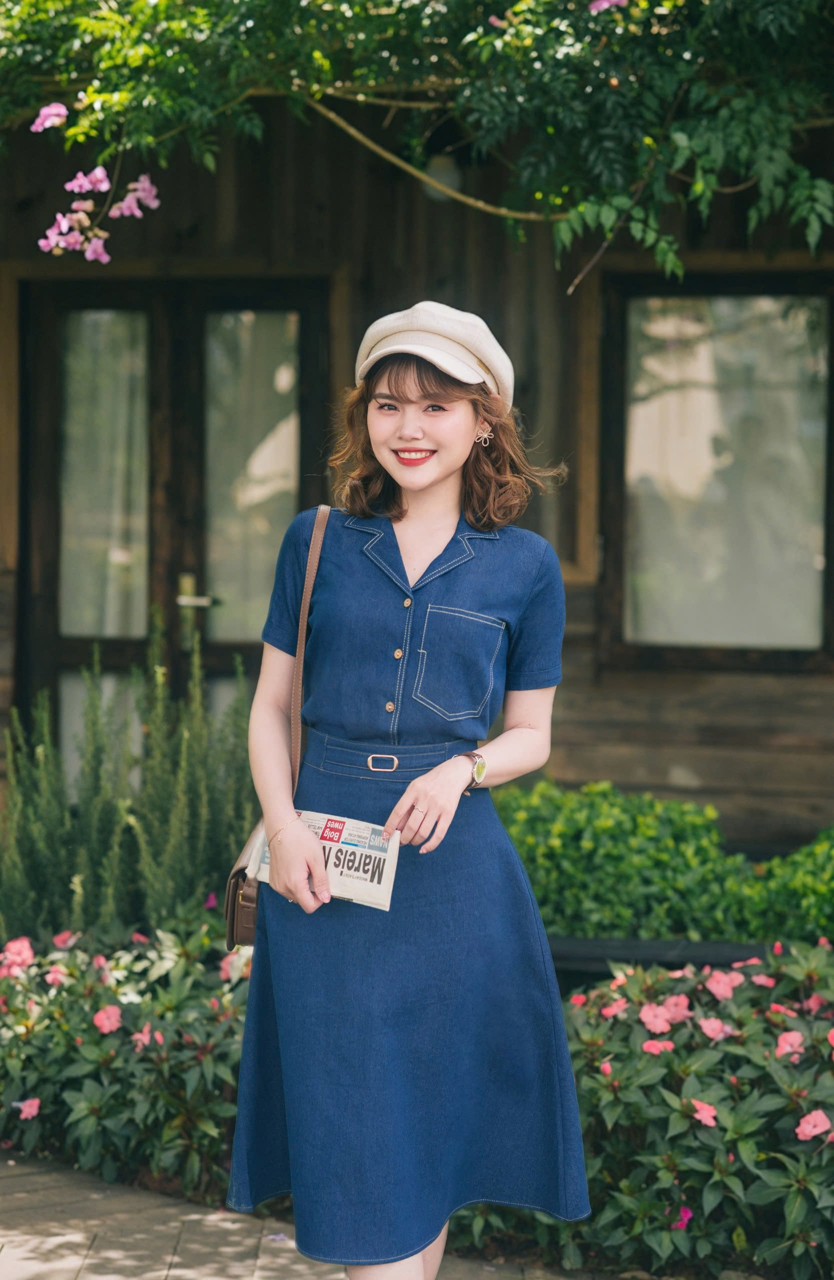 SM2375 - Sơ mi cổ vest ngắn tay trần chỉ