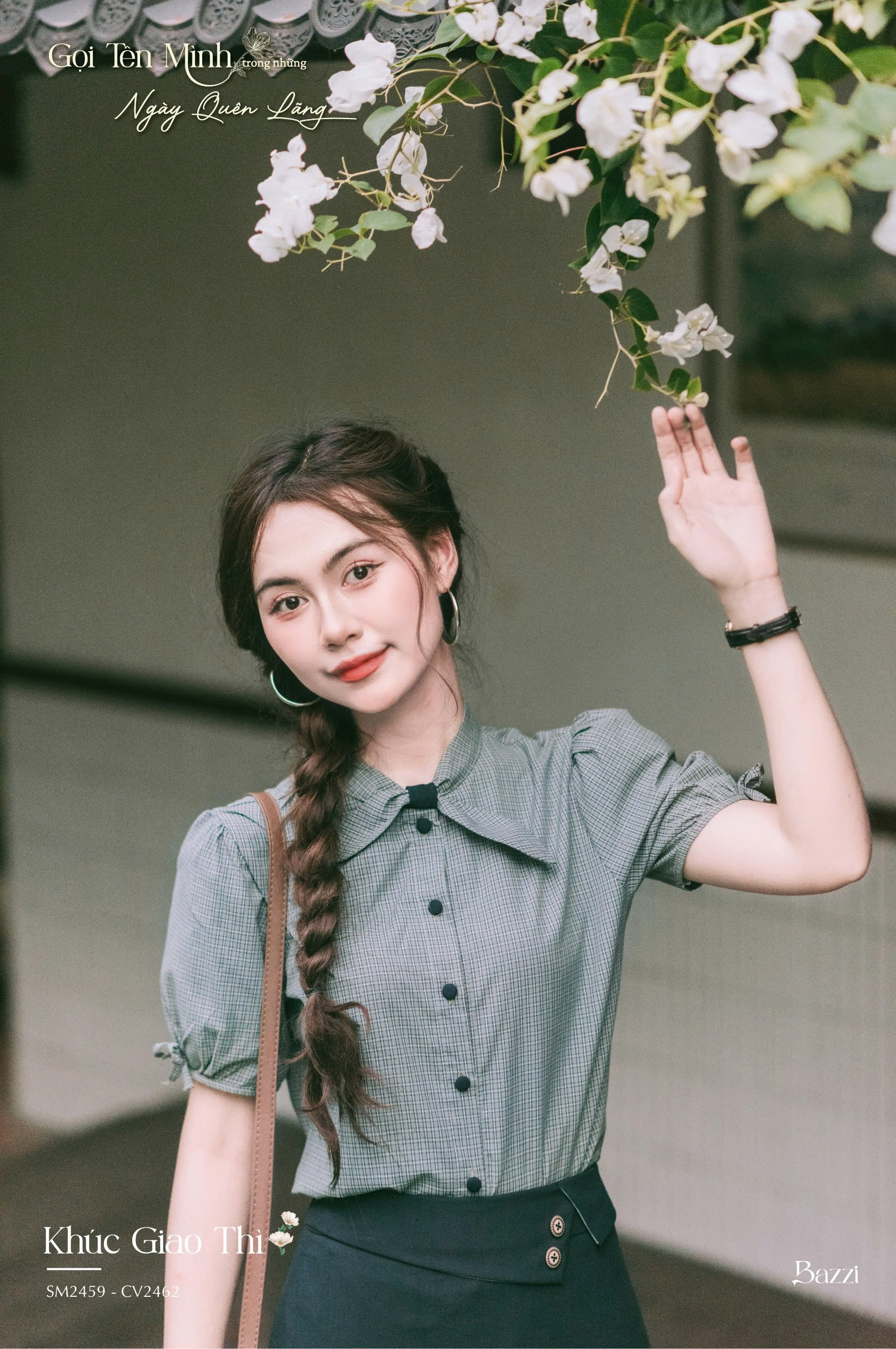 SM2459 - Sơ mi nơ thỏ ngắn tay (PK kèm)