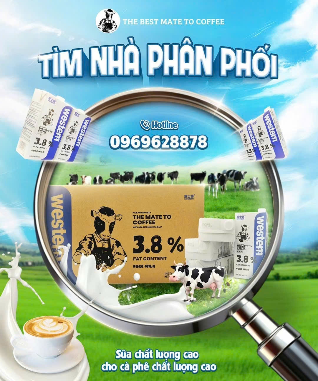 TÌM ĐỐI TÁC PHÂN PHỐI TRÊN TOÀN QUỐC - SỮA TƯƠI WESTERN