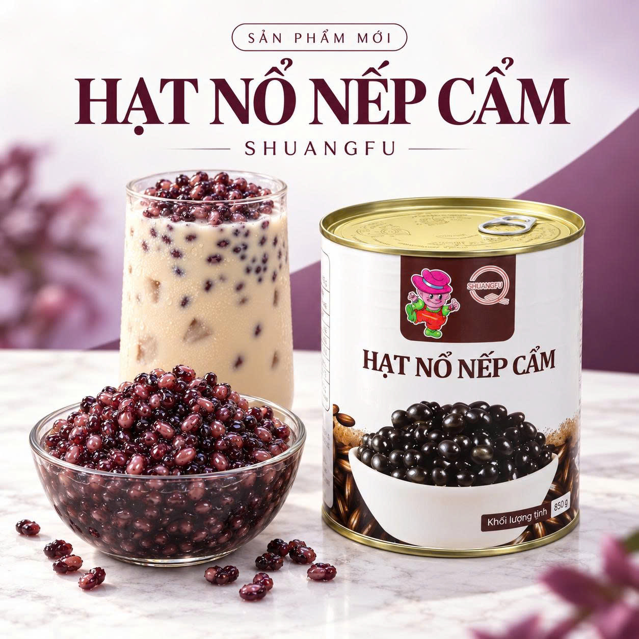 Hạt Nổ Nếp Cẩm Shuangfu 900g – Topping Pha Chế Độc Đáo