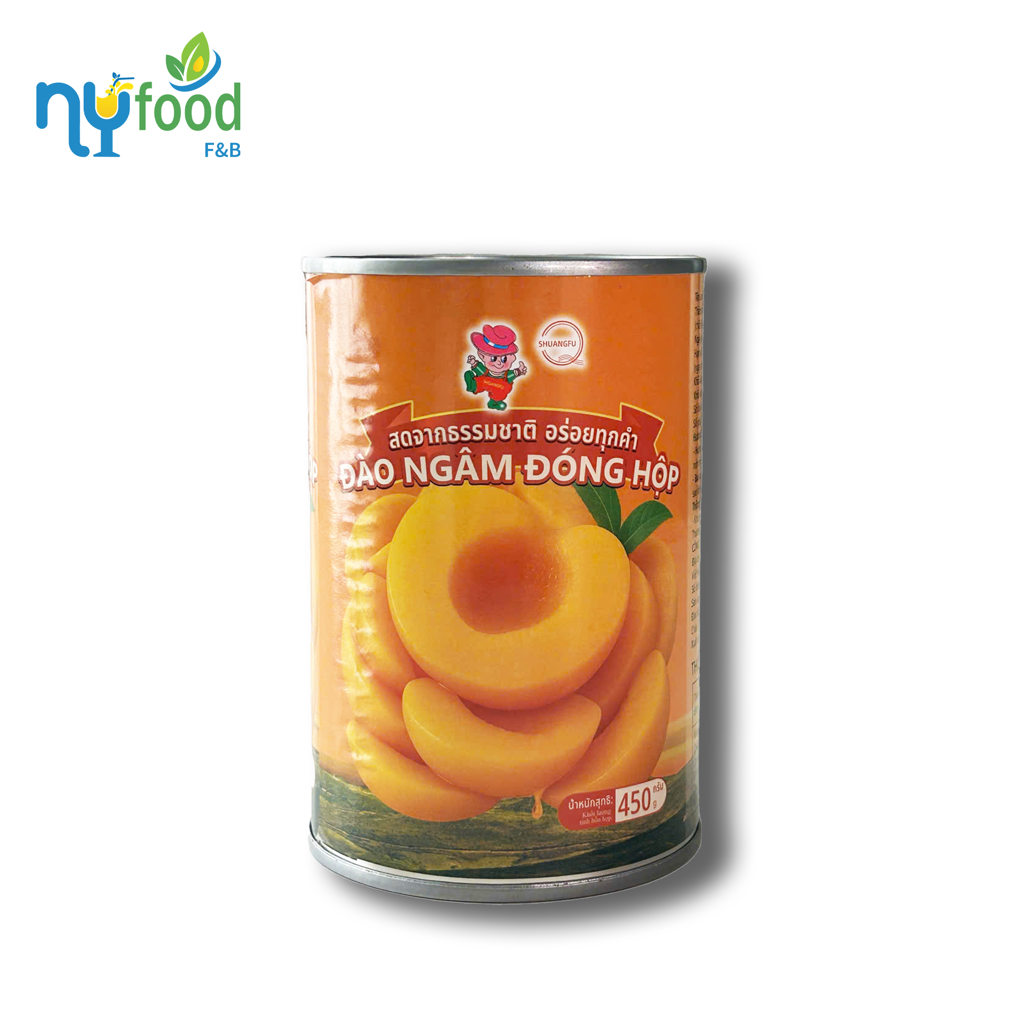Đào ngâm Shuangfu 450g