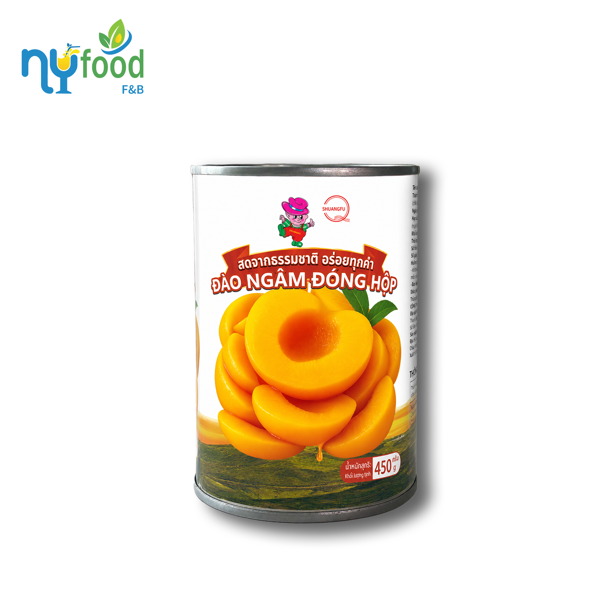 Đào ngâm dóng hộp 450g