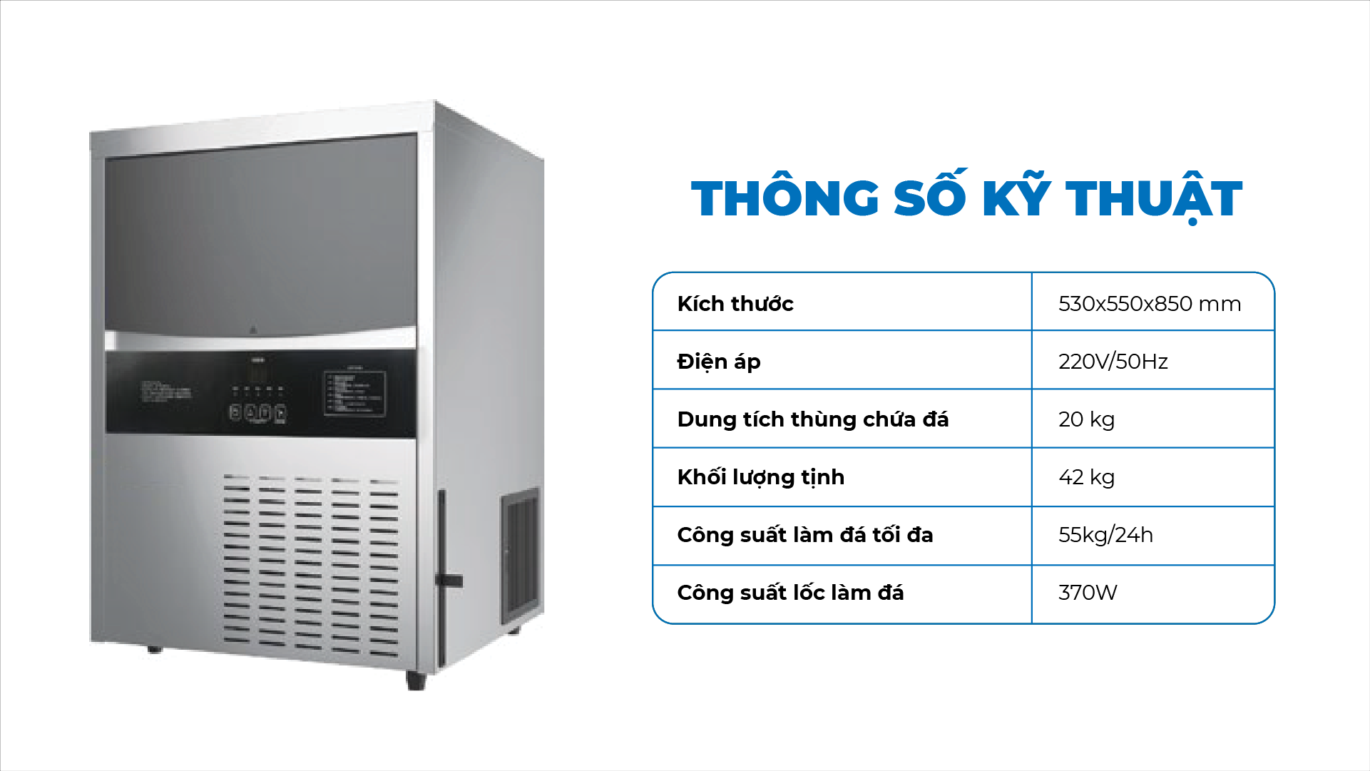 MÁY LÀM ĐÁ YUBANN YB-TH120B