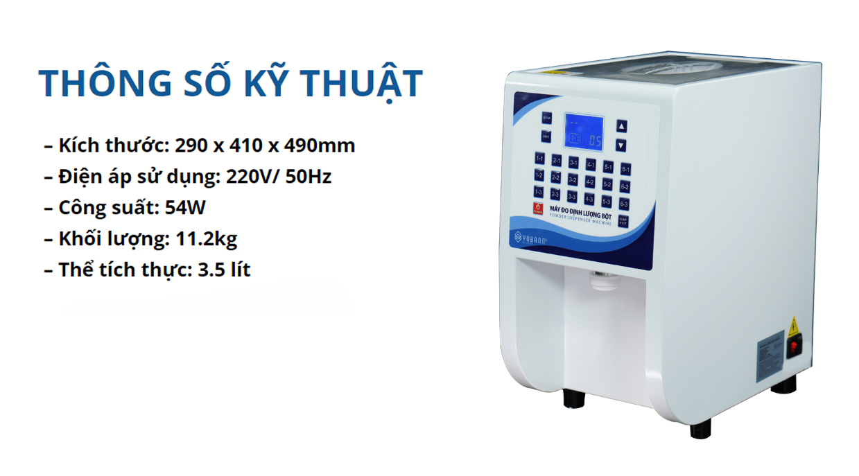 Máy định lượng bột Yubann YB-PD35L