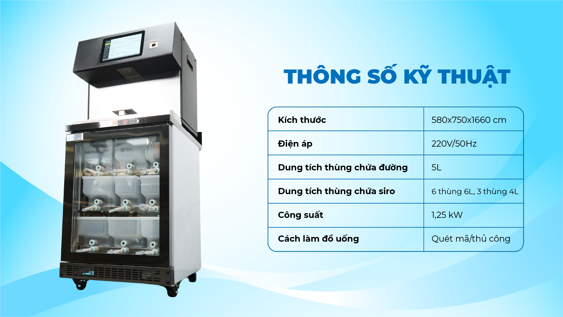 Máy pha chế tự động Yubann YB-DD11-580