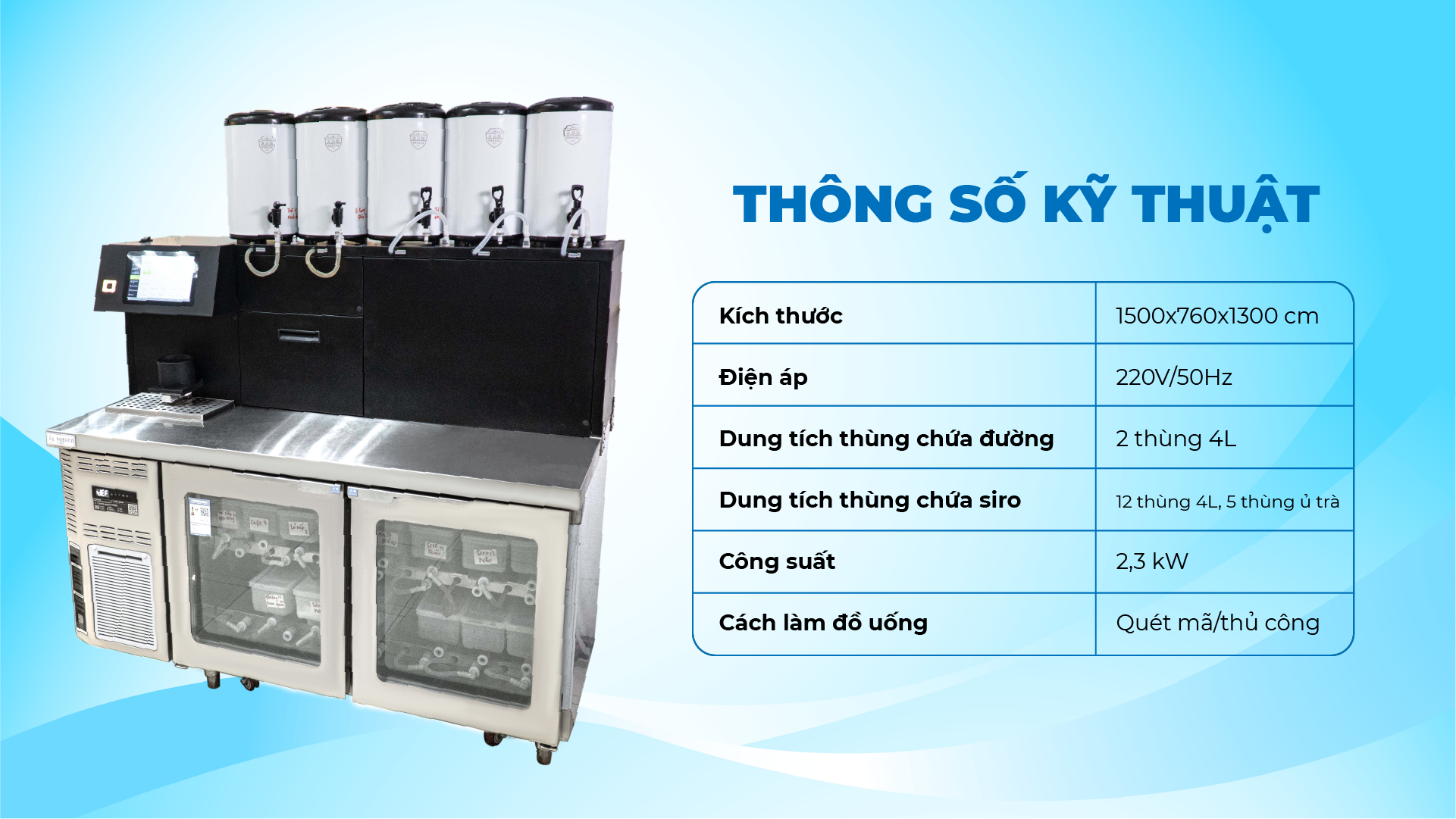 Máy pha chế tự động Yubann YB-DD21-1500