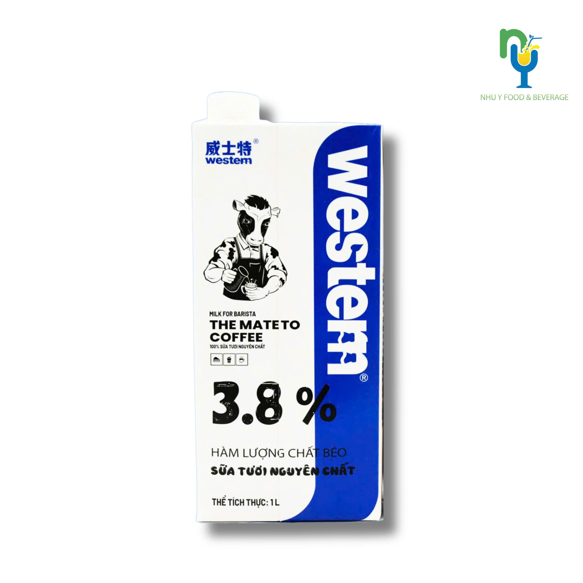 Sữa nguyên chất Western 3.8% 1L