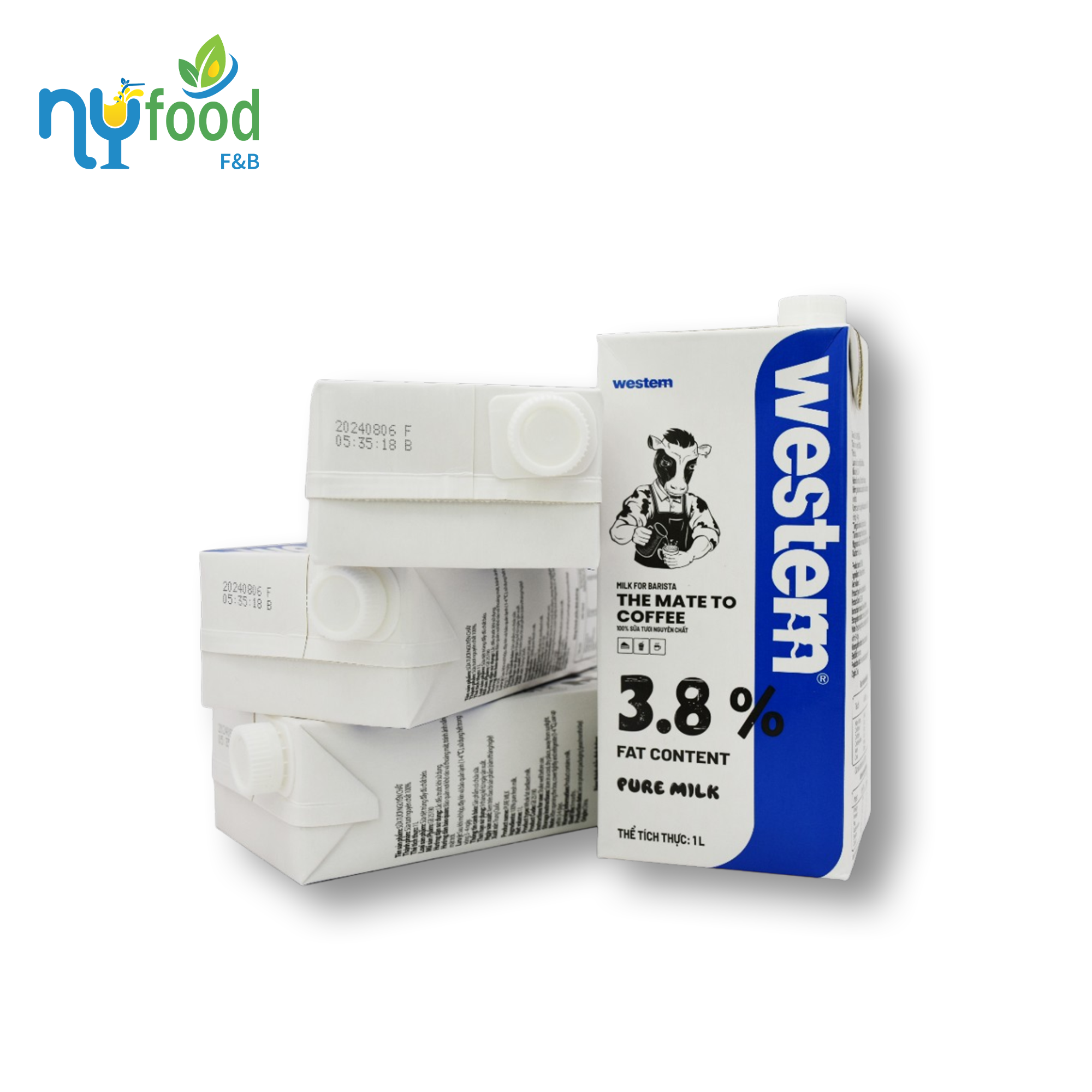 Sữa nguyên chất Western 3.8% 1L