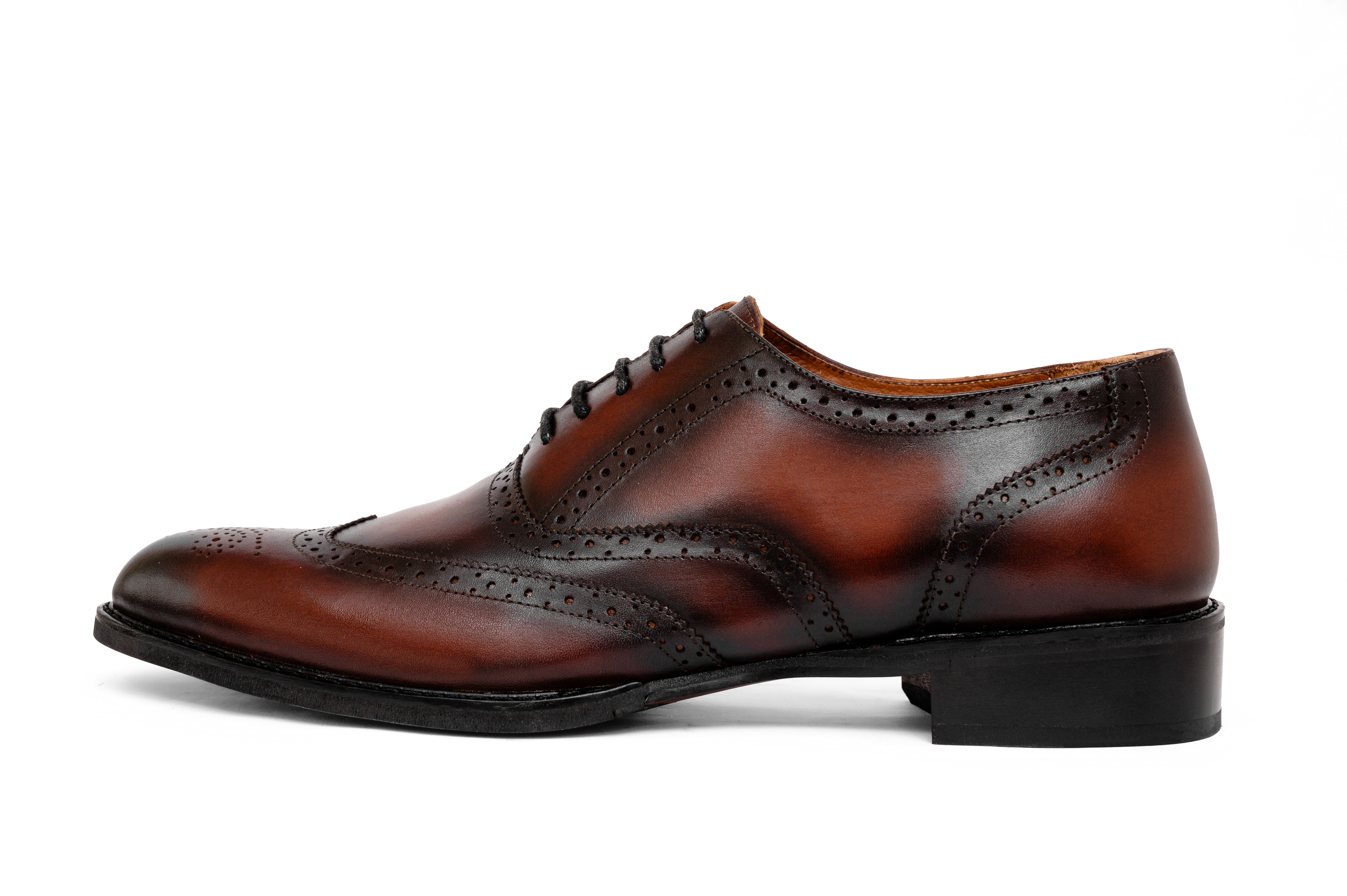 Giày da oxfords màu nâu