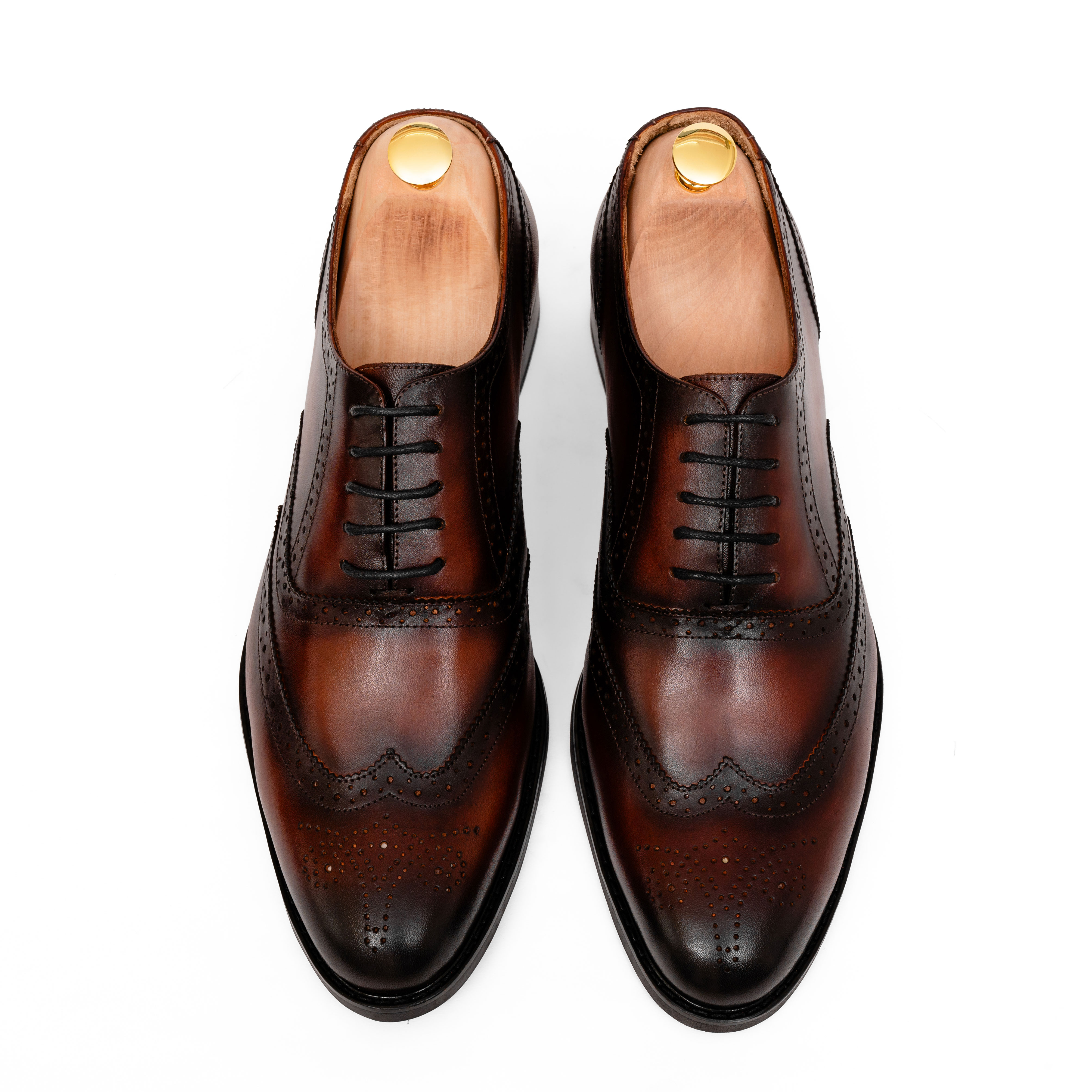 Giày da oxfords màu nâu